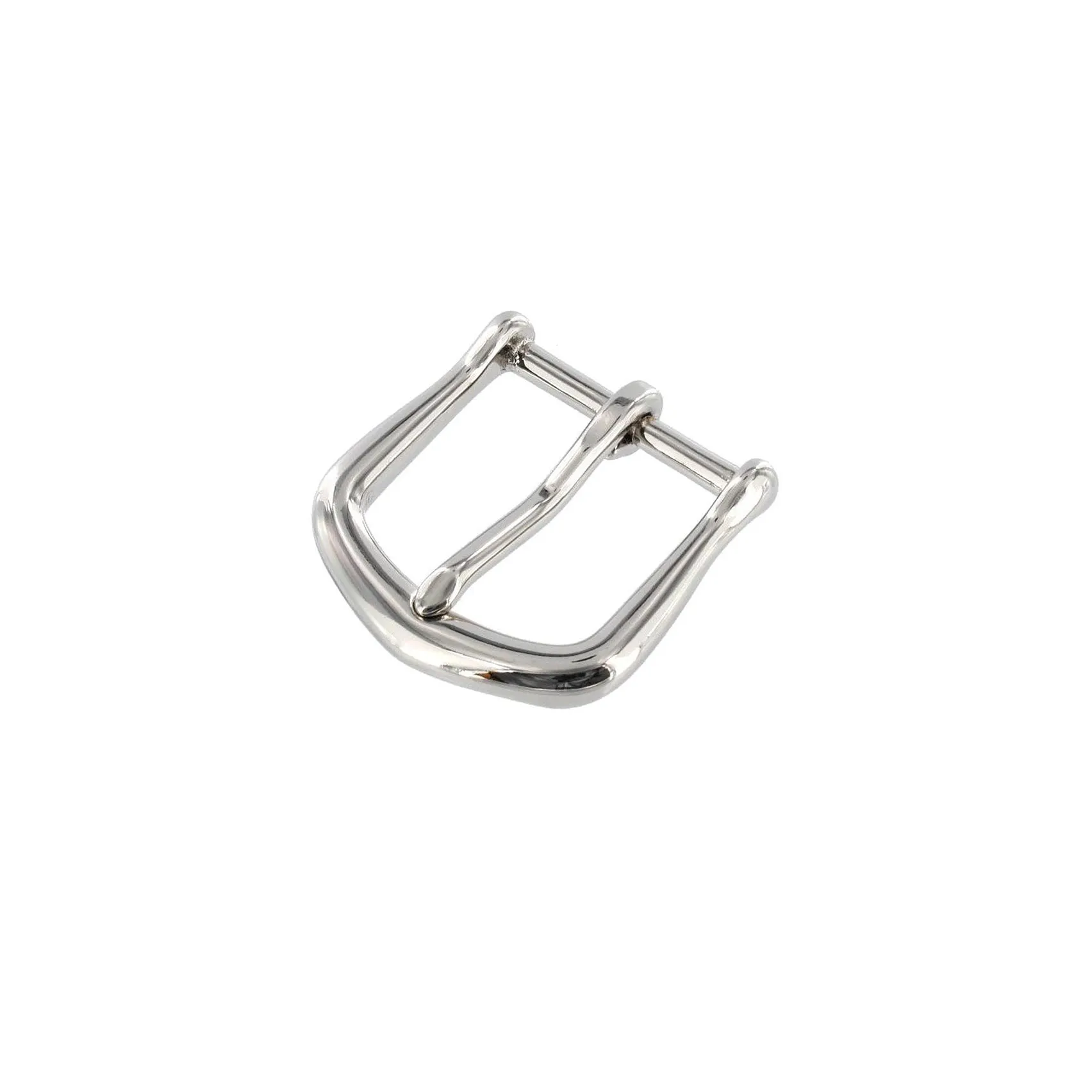 1 1/4" Cognac Classic Belt with Derby Cocktail Buckle in Polished Nickel