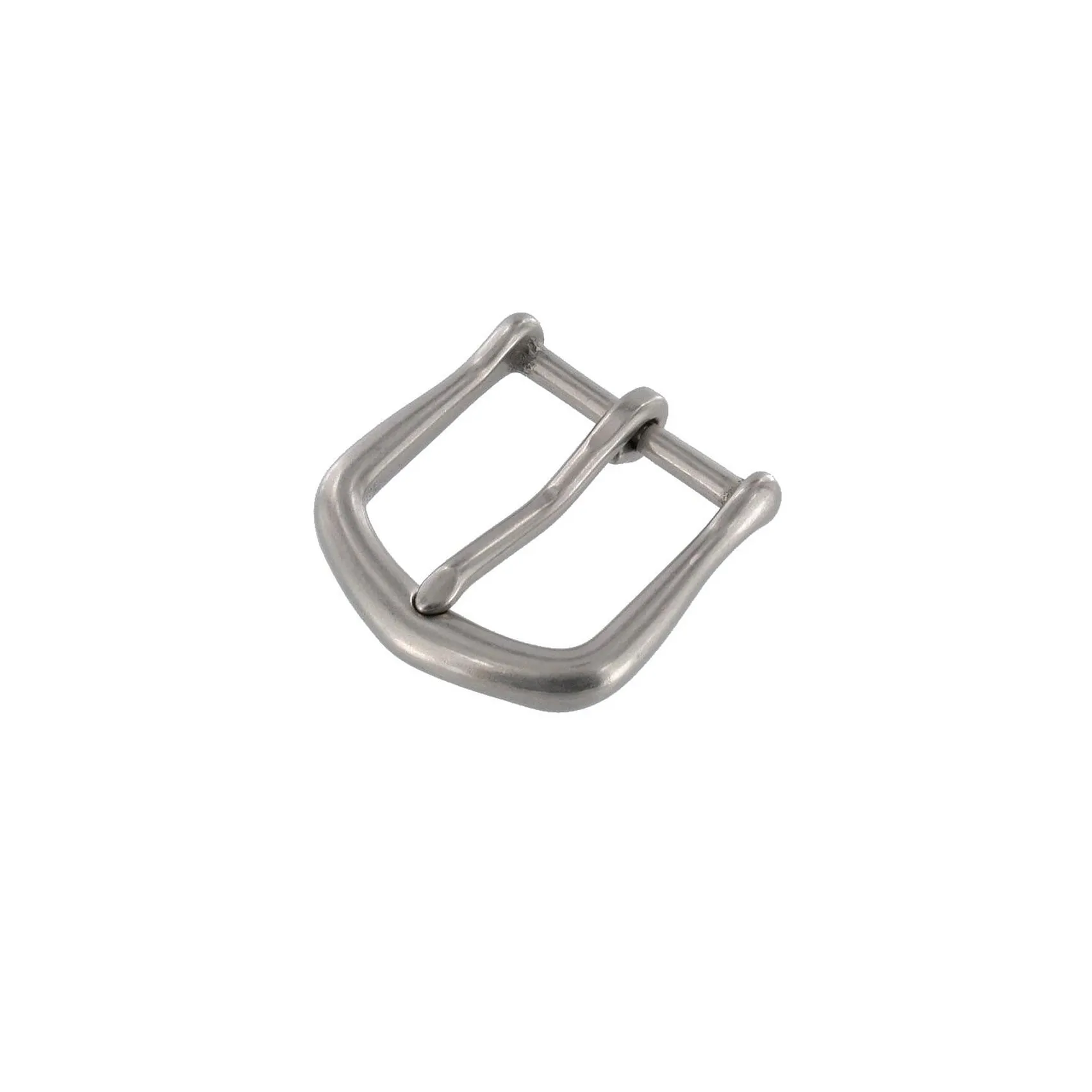 1 1/4" Espresso Classic Belt with Derby Cocktail Buckle in Matt Nickel
