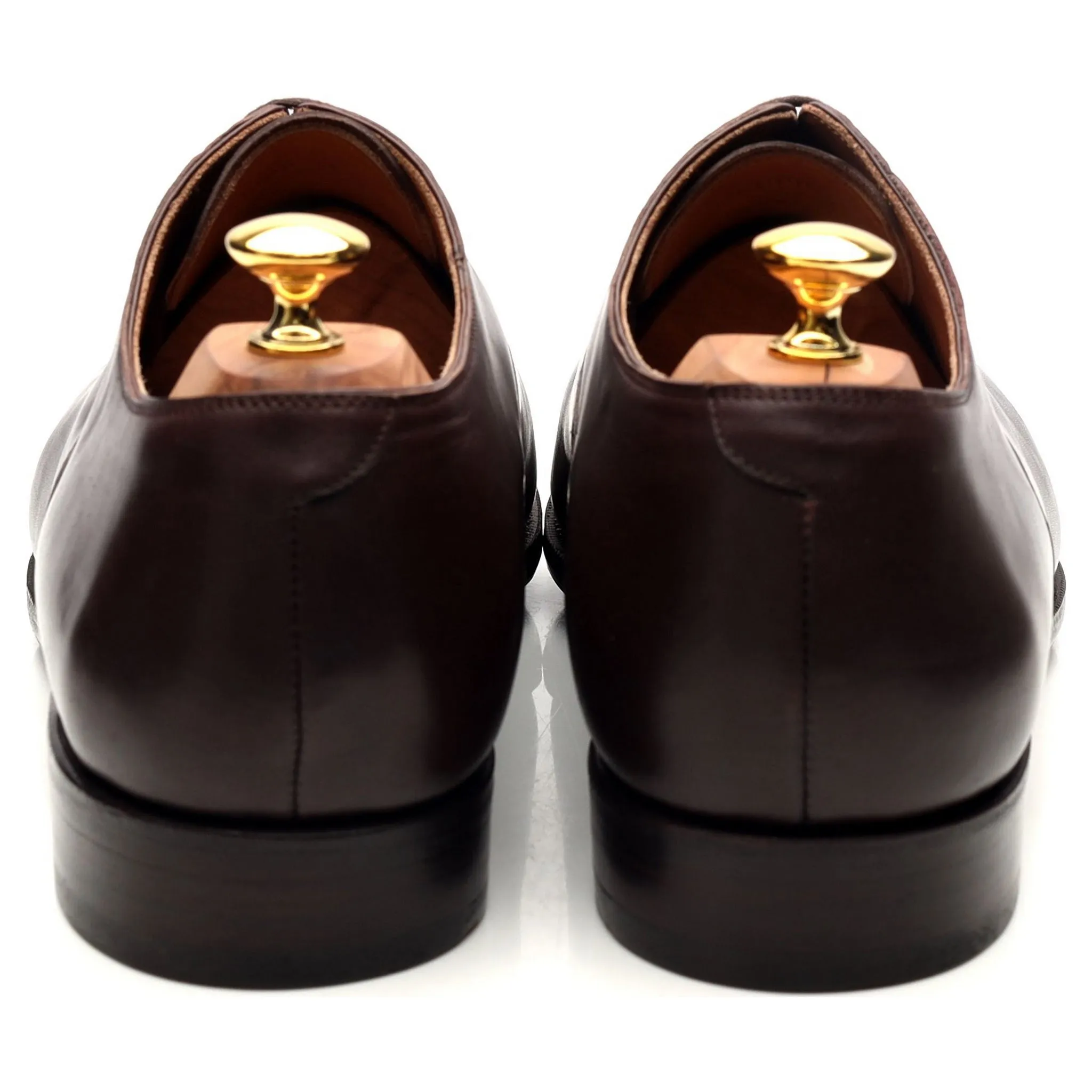 '101198' Dark Brown Leather Oxford UK 12 E