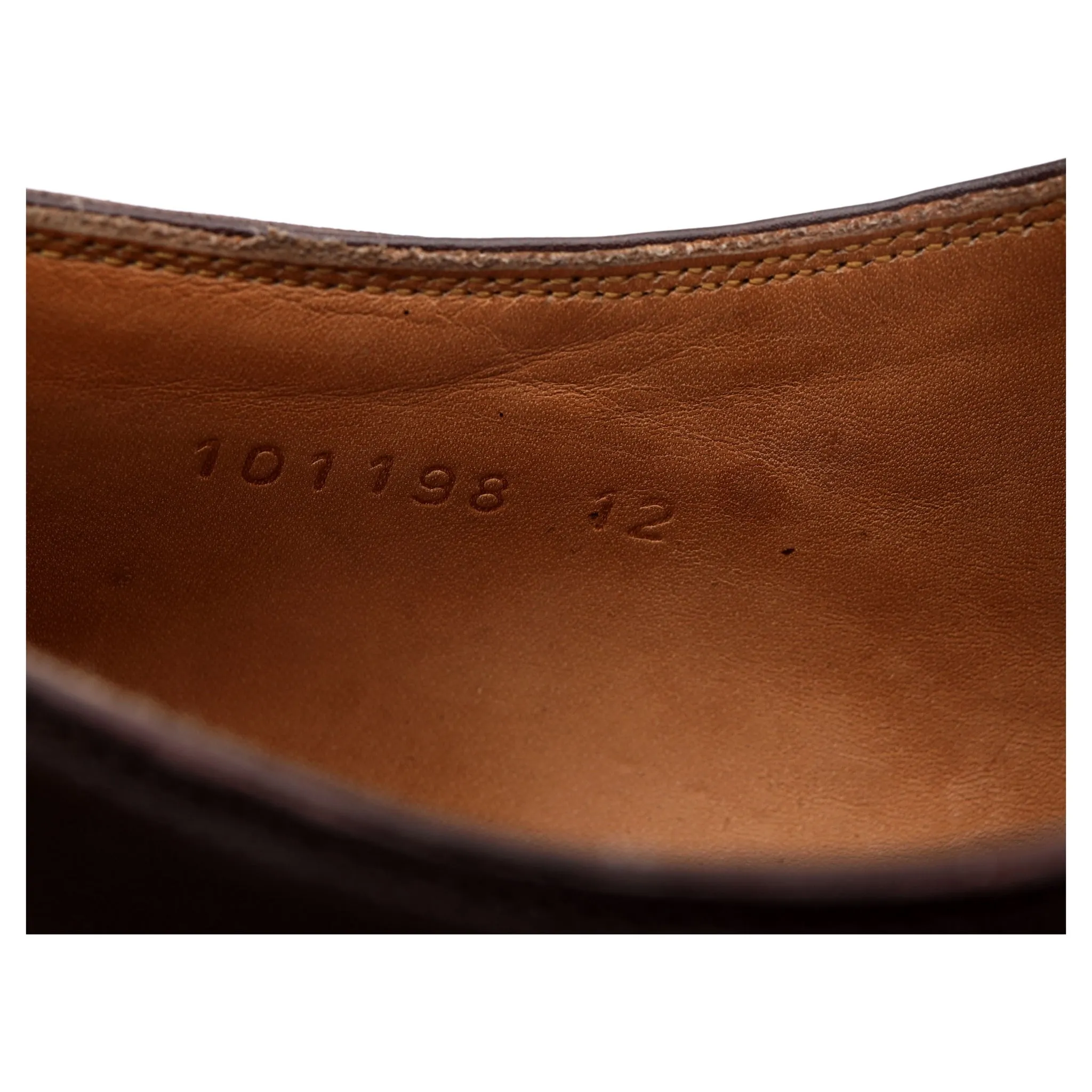 '101198' Dark Brown Leather Oxford UK 12 E