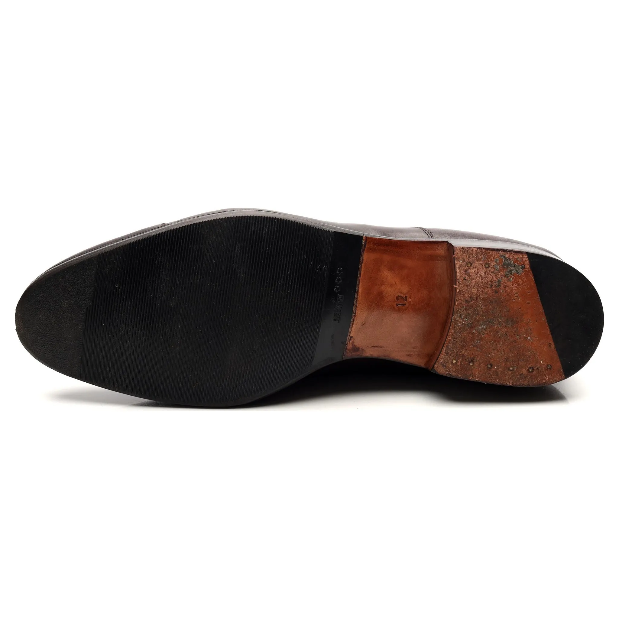 '101198' Dark Brown Leather Oxford UK 12 E
