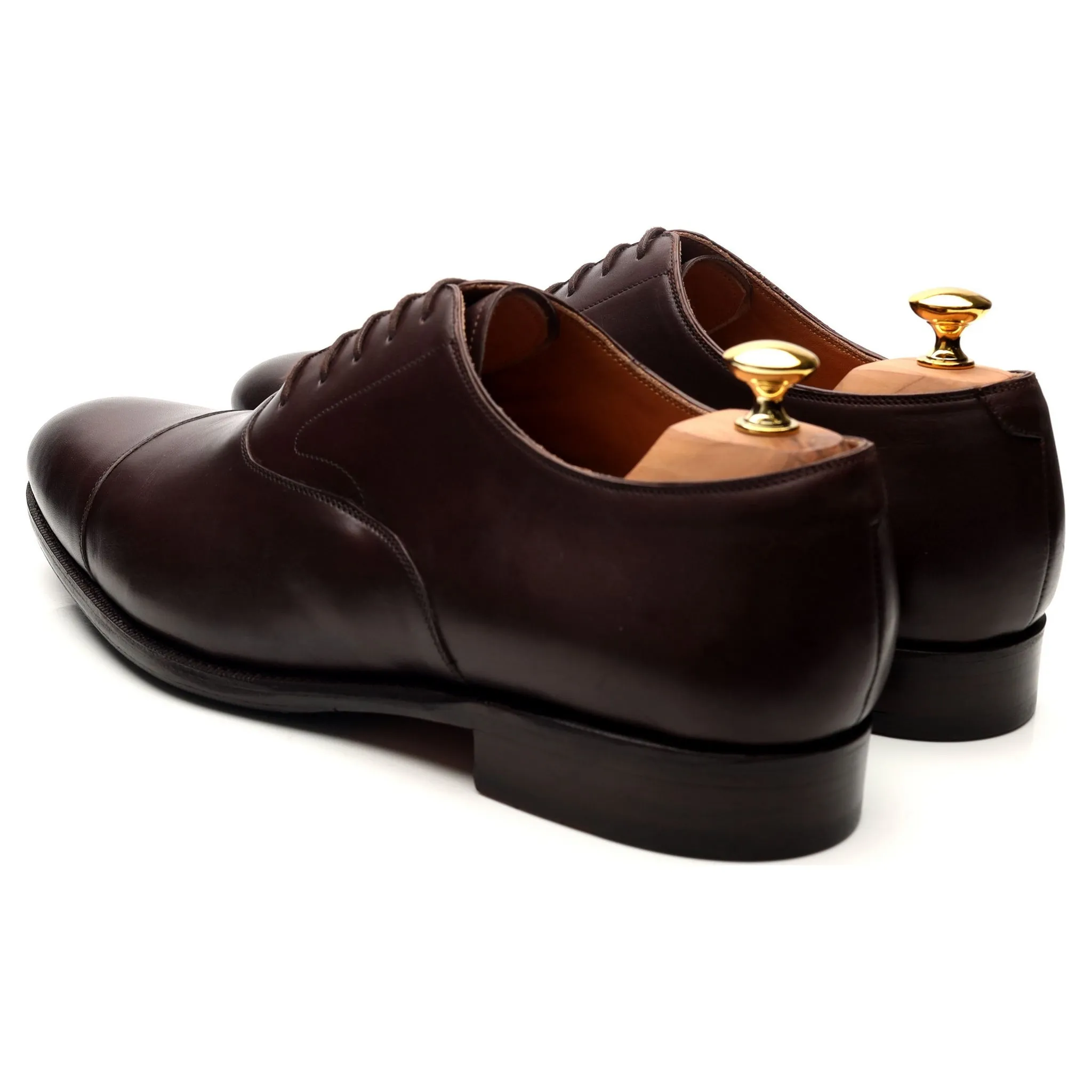 '101198' Dark Brown Leather Oxford UK 12 E
