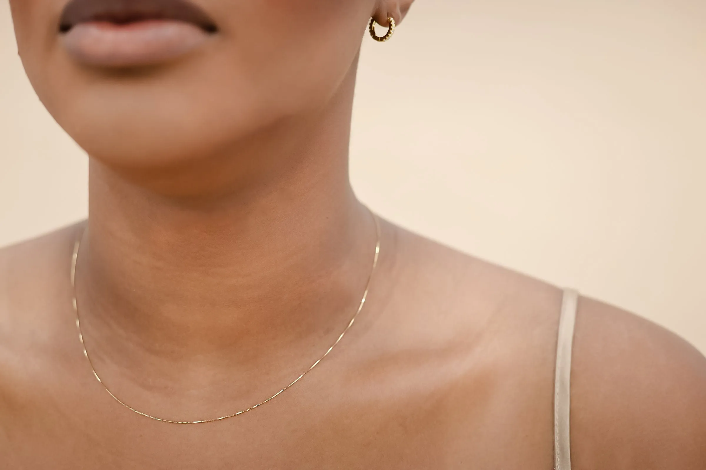 14K Gold Box Chain