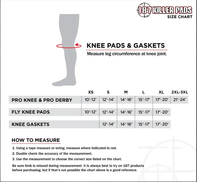 187 Pro Derby Knee Pads (Black)
