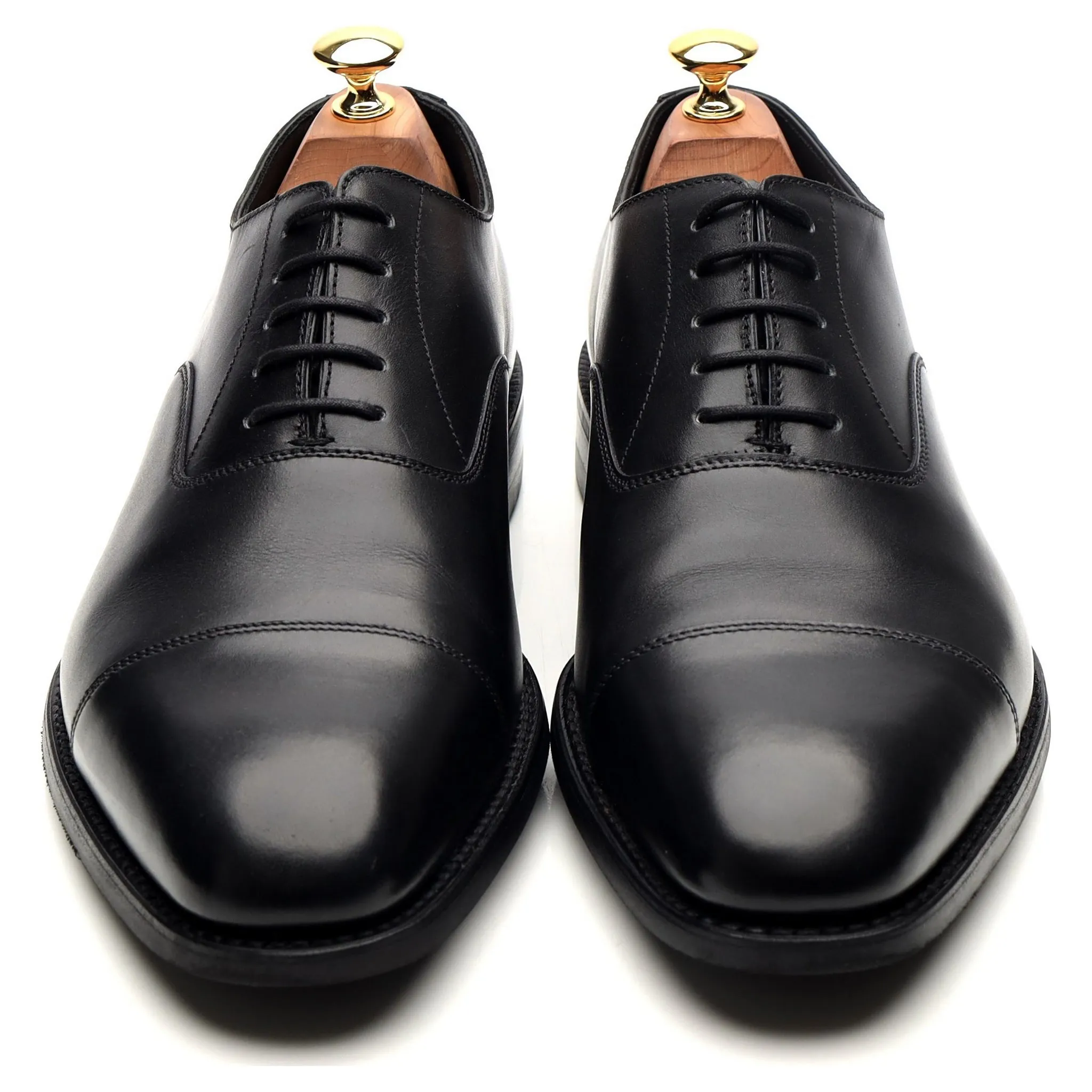 1880 'Aldwych' Black Leather Oxford UK 9 G