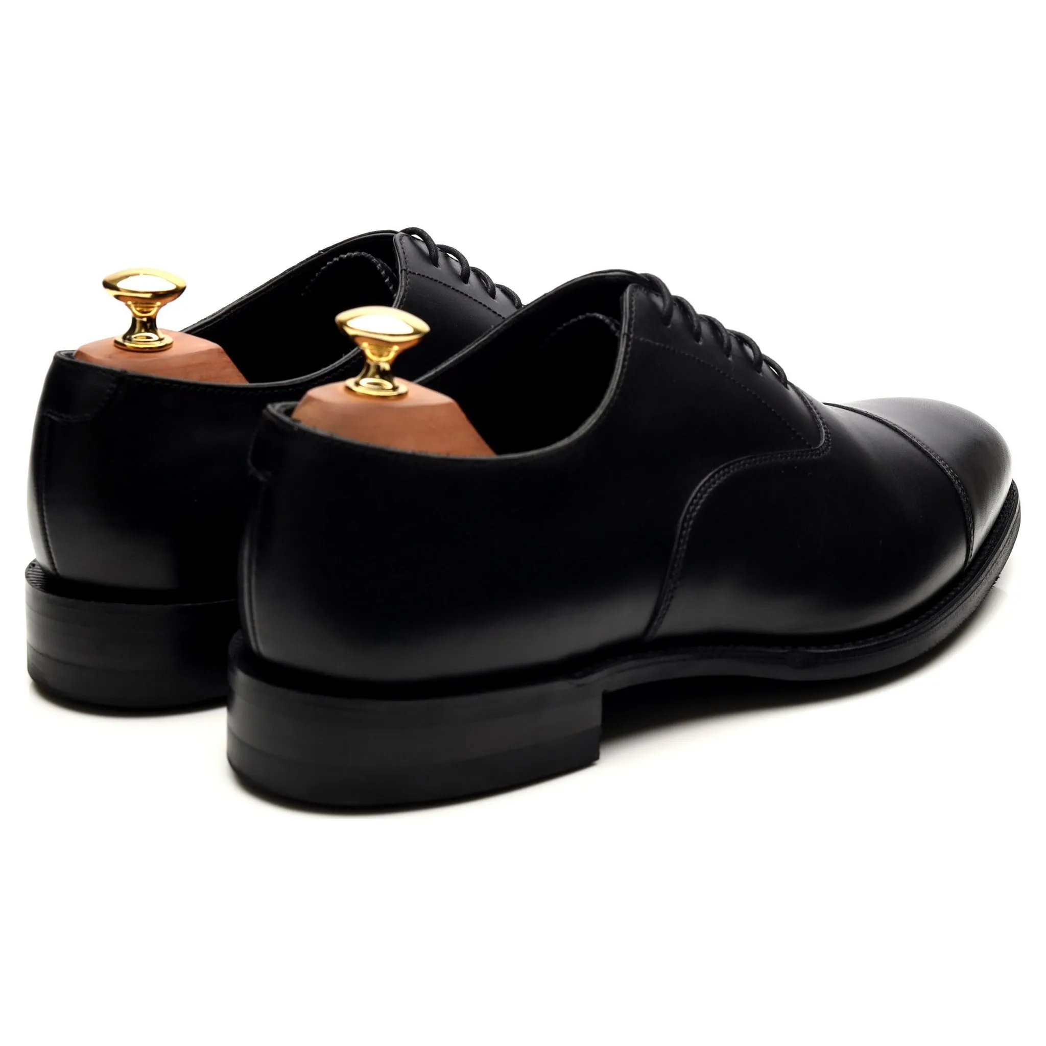 1880 'Aldwych' Black Leather Oxford UK 9 G