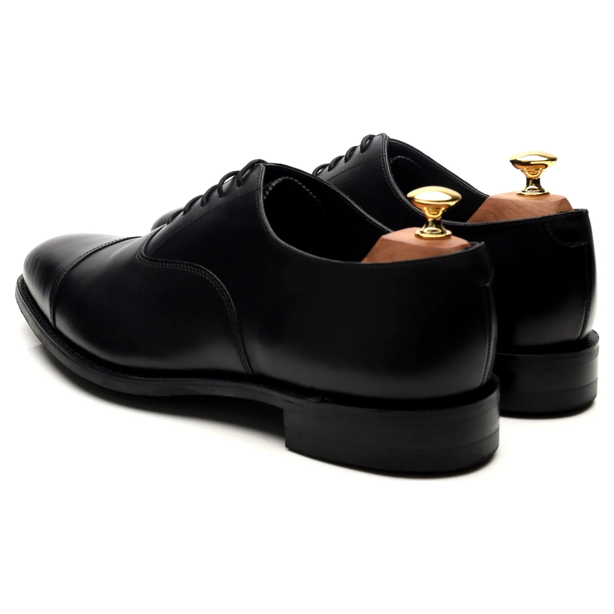 1880 'Aldwych' Black Leather Oxford UK 9 G