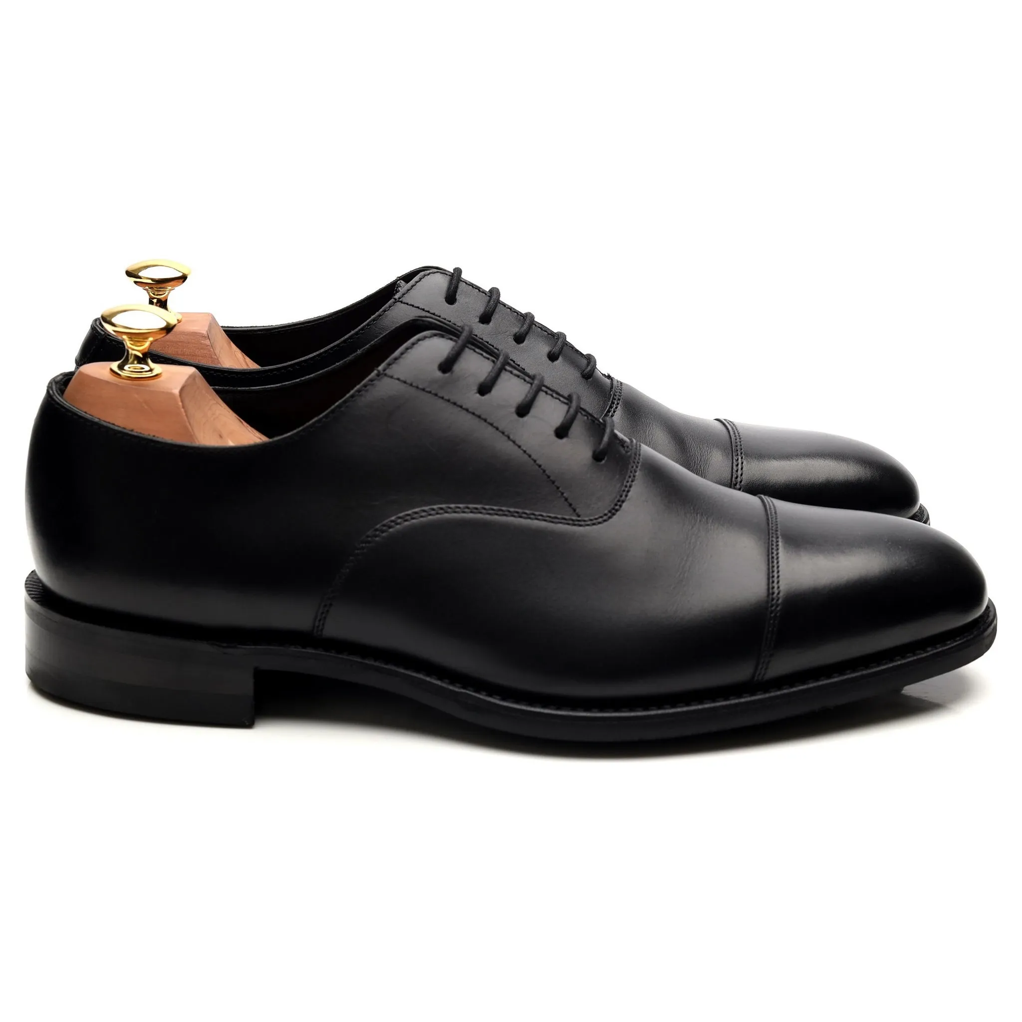 1880 'Aldwych' Black Leather Oxford UK 9 G