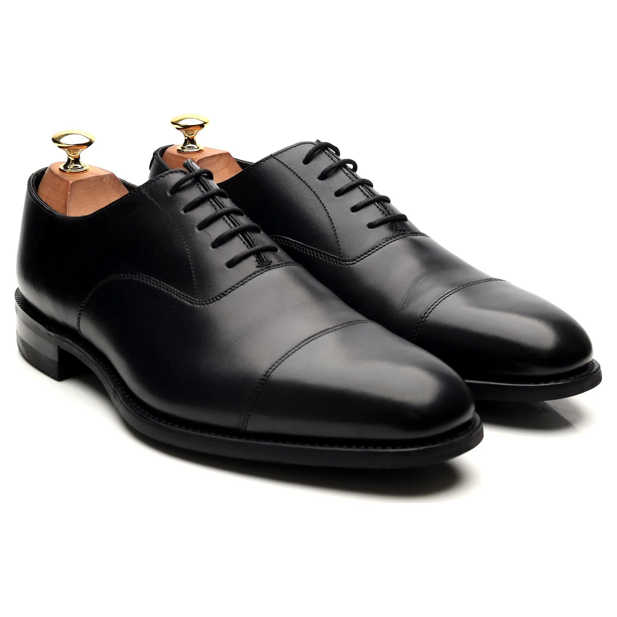 1880 'Aldwych' Black Leather Oxford UK 9 G