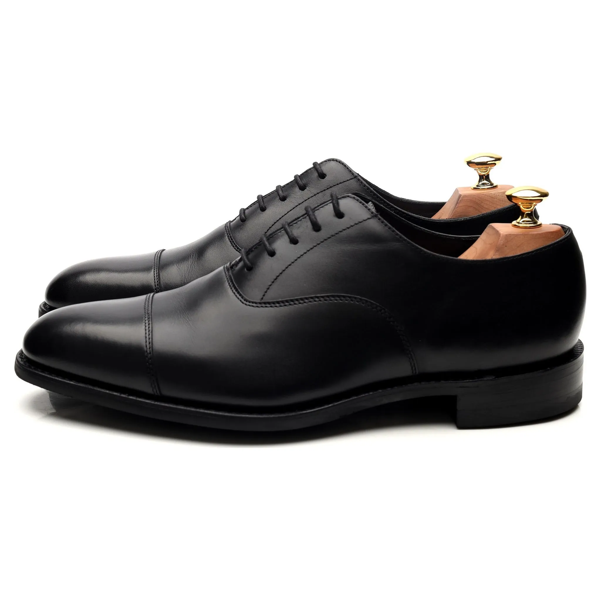 1880 'Aldwych' Black Leather Oxford UK 9 G