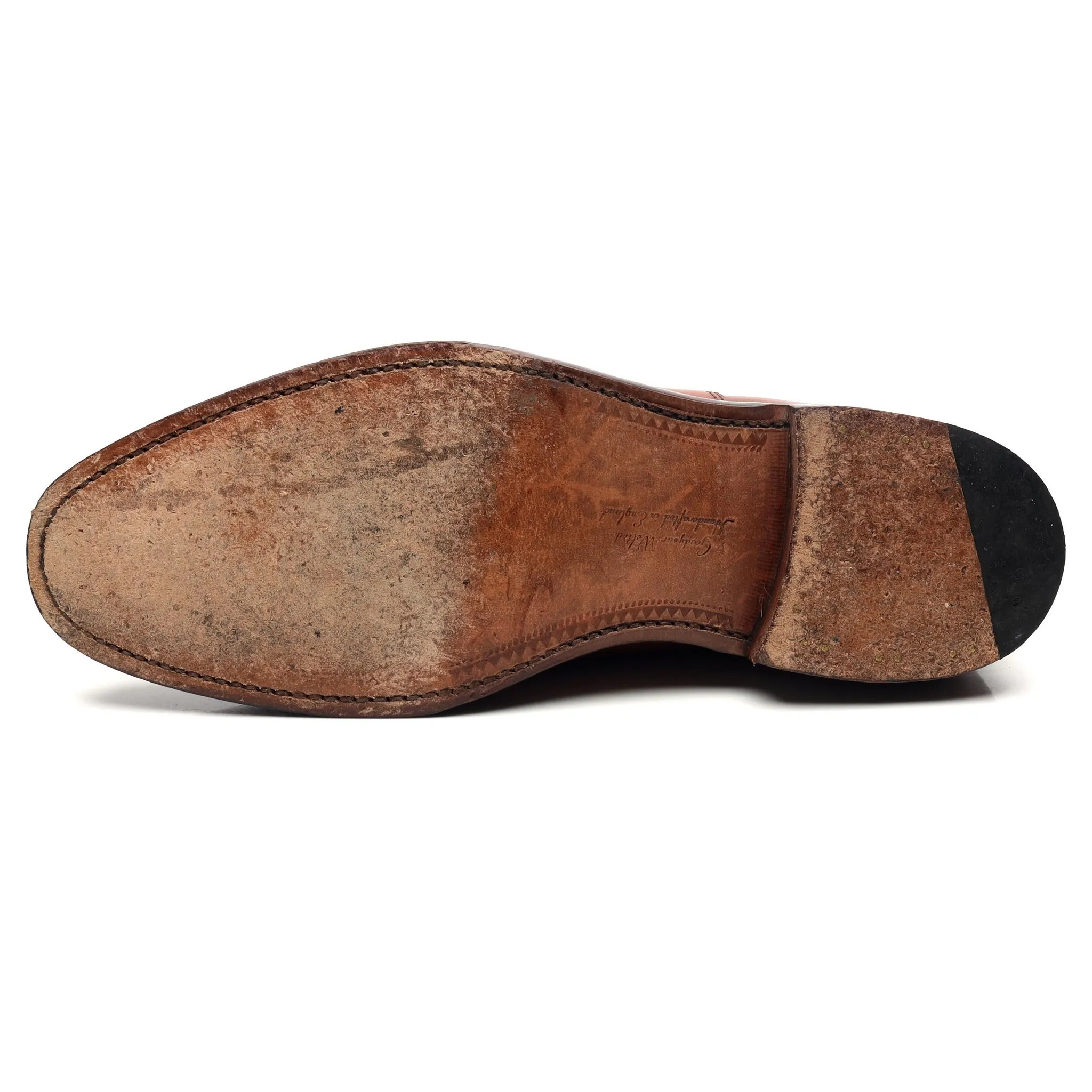 1880 'Aldwych' Brown Leather Oxford UK 8.5 F
