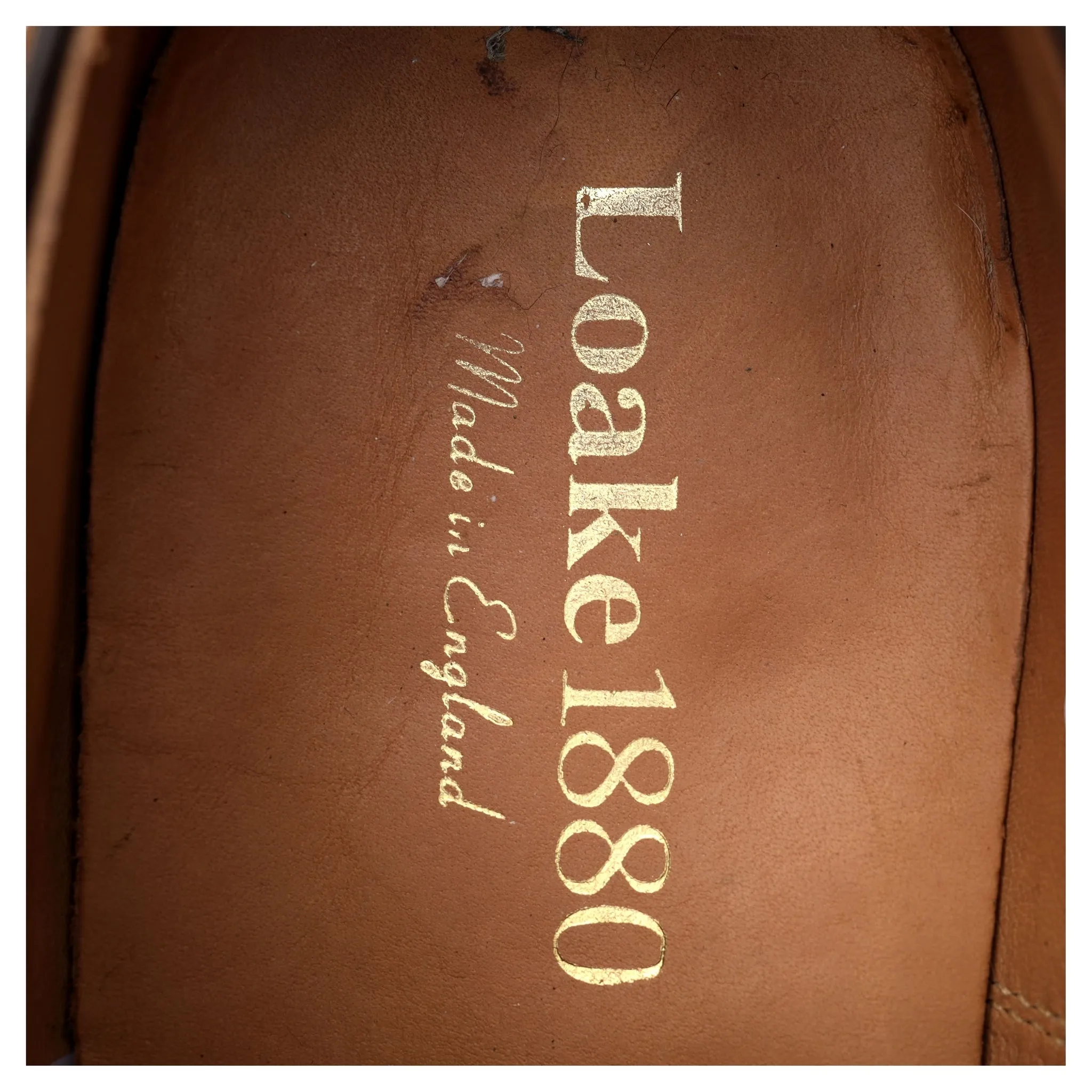 1880 'Aldwych' Tan Brown Leather Oxford UK 6.5 F