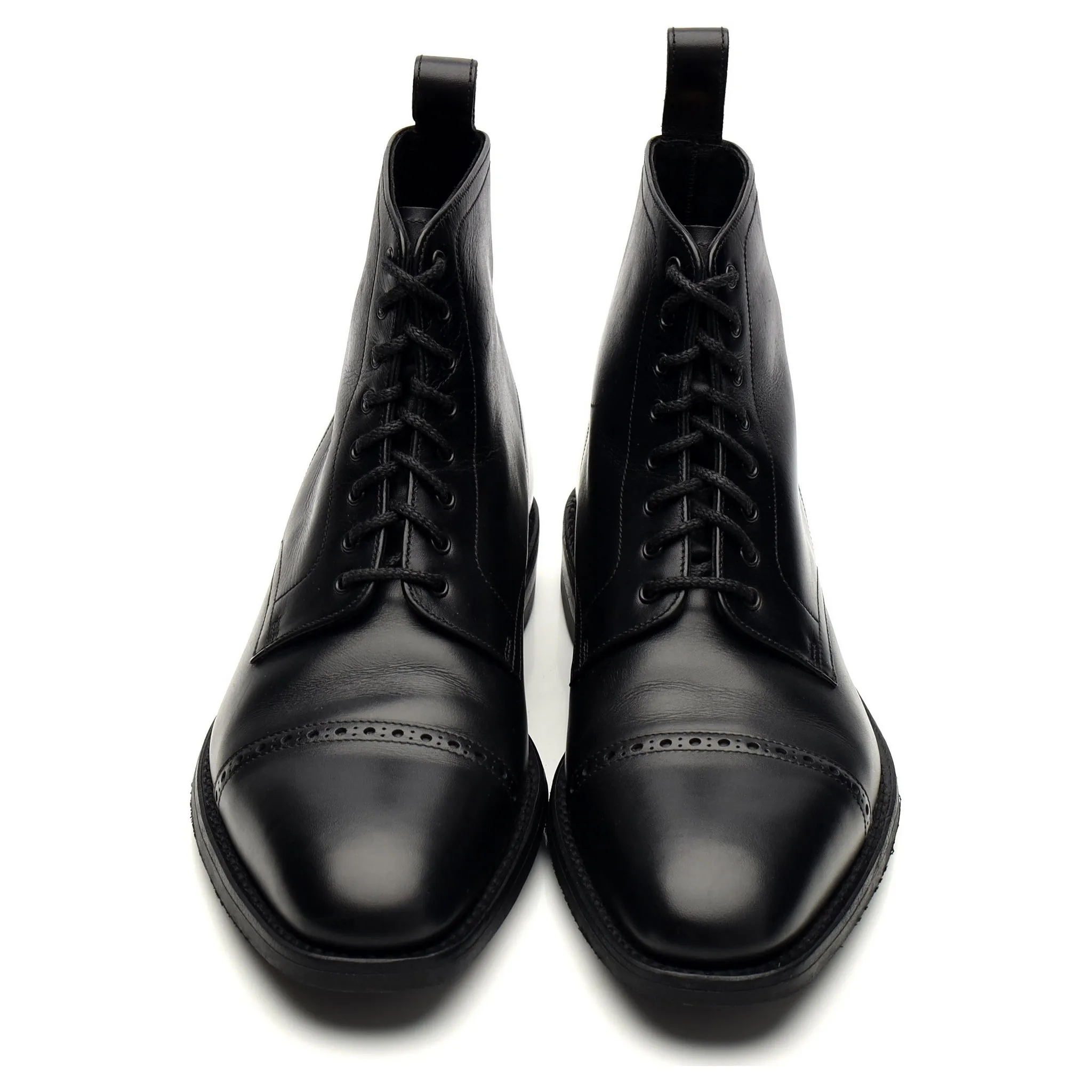 1880 'Hyde' Black Leather Boots UK 8 F