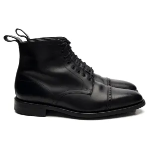 1880 'Hyde' Black Leather Derby Boots UK 7 F