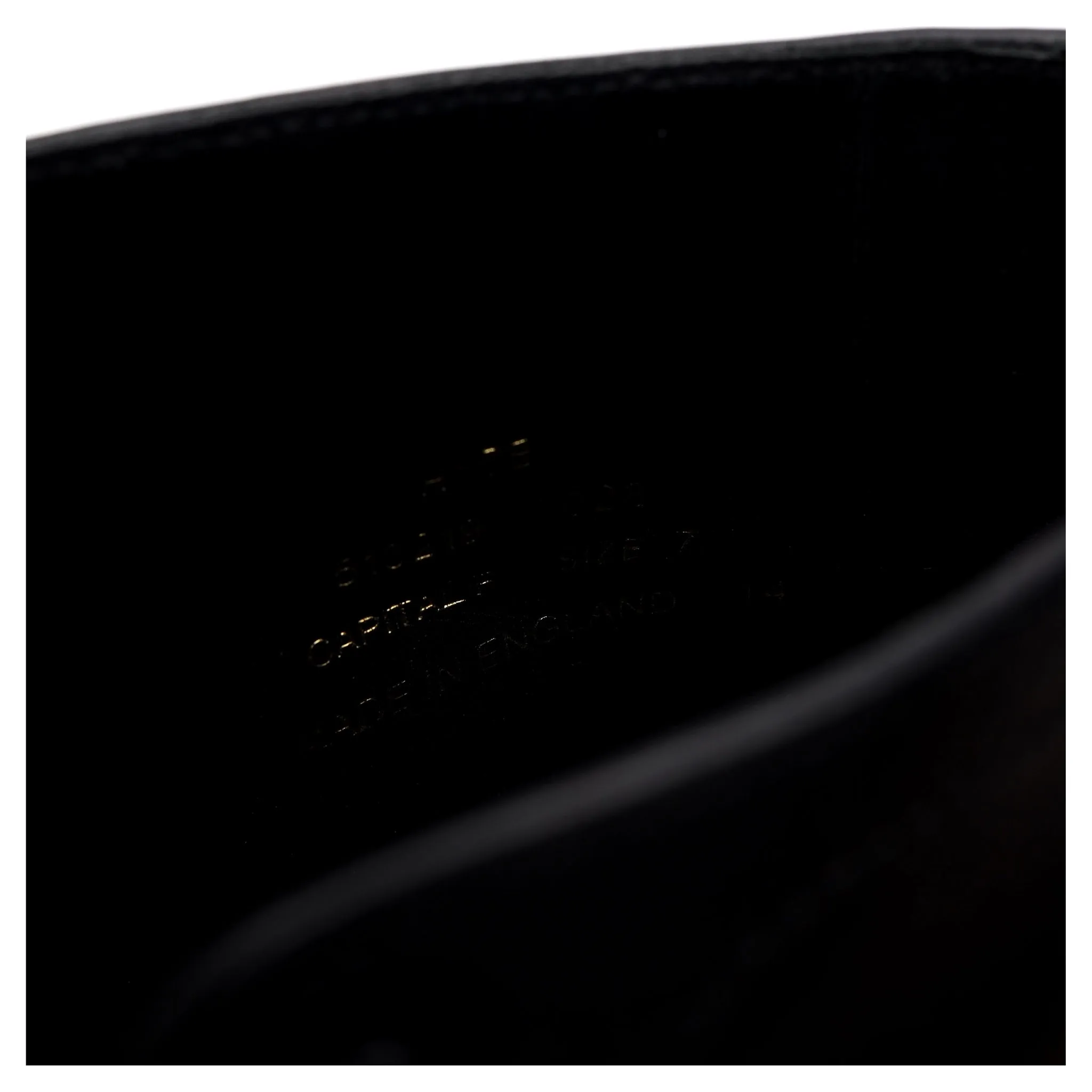 1880 'Hyde' Black Leather Derby Boots UK 7 F