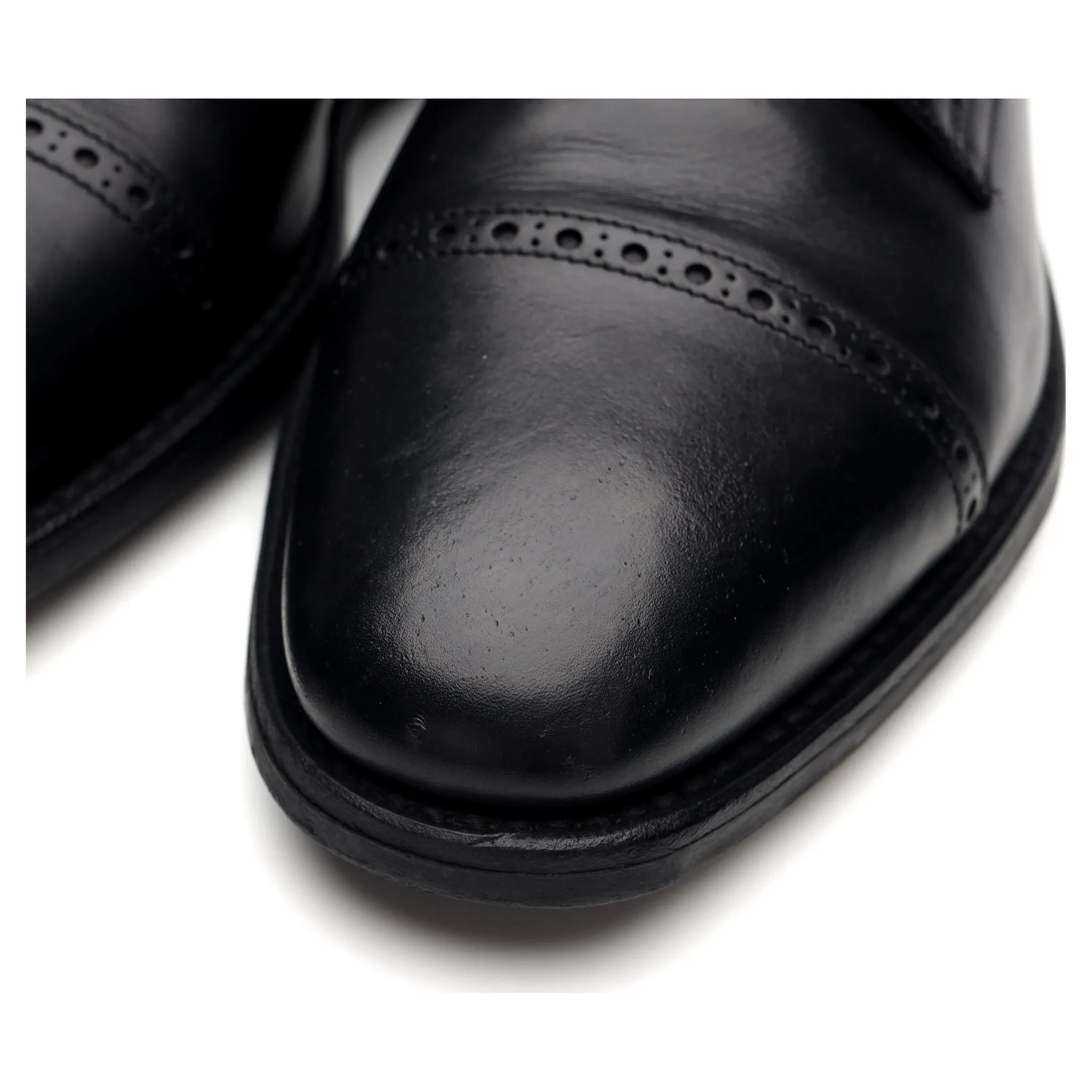 1880 'Hyde' Black Leather Derby Boots UK 7 F