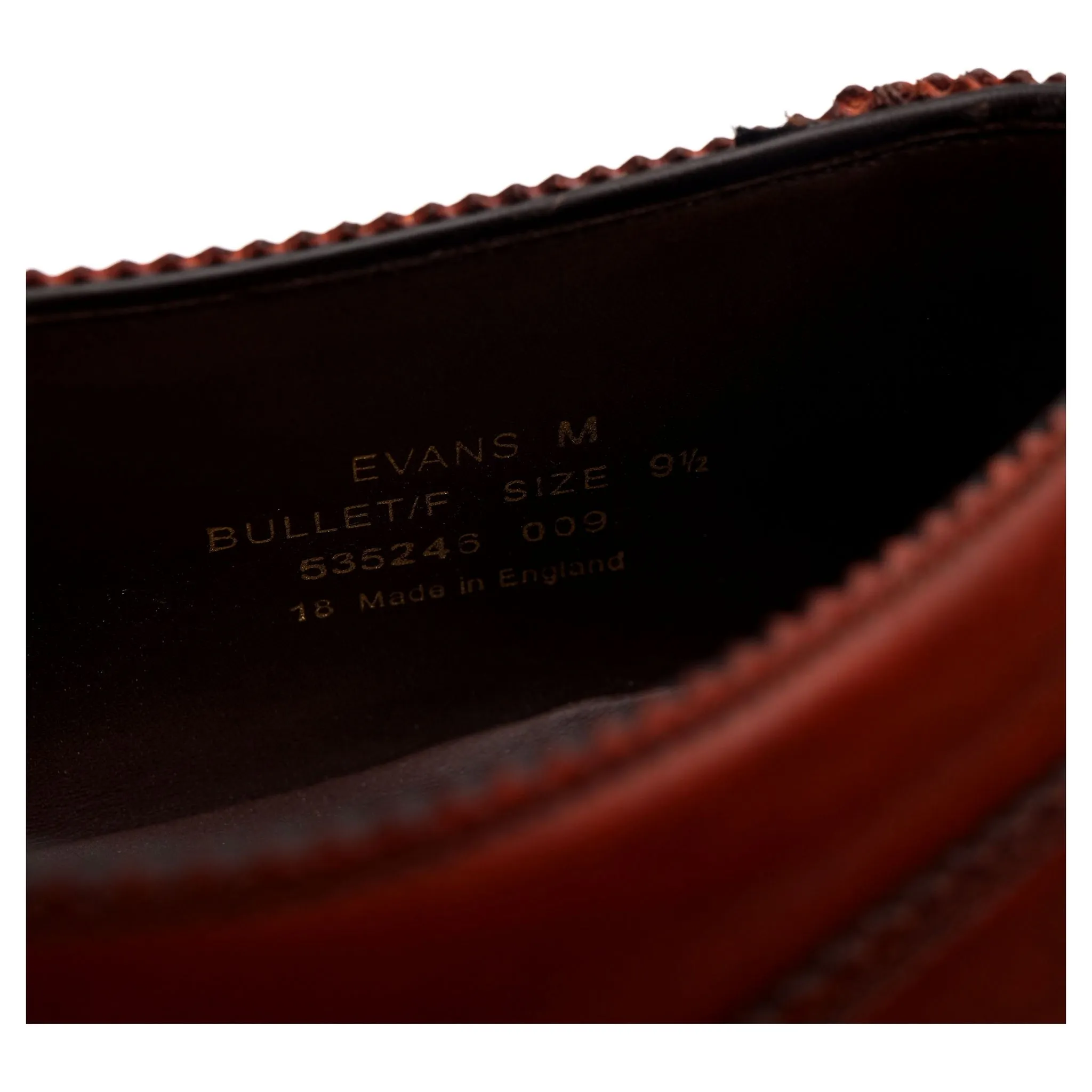 1880 Legacy 'Evans' Brown Leather Oxford UK 9.5 F