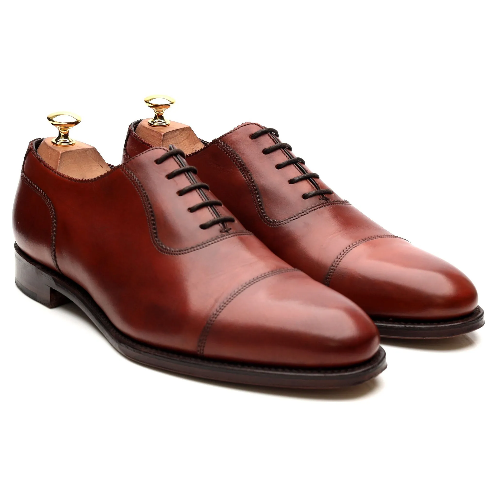 1880 Legacy 'Evans' Brown Leather Oxford UK 9.5 F