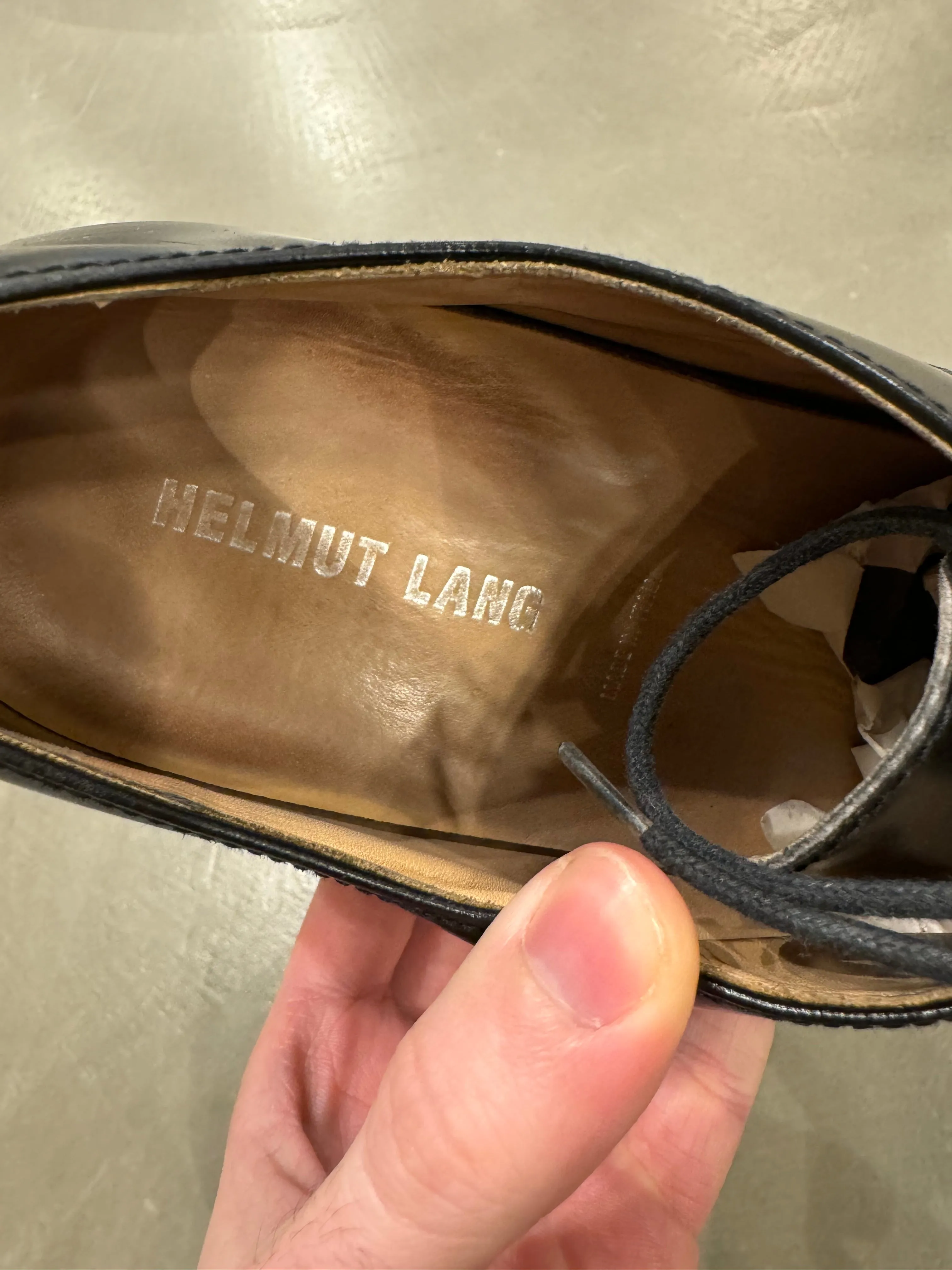 2000s Helmut Lang elegant derby shoes