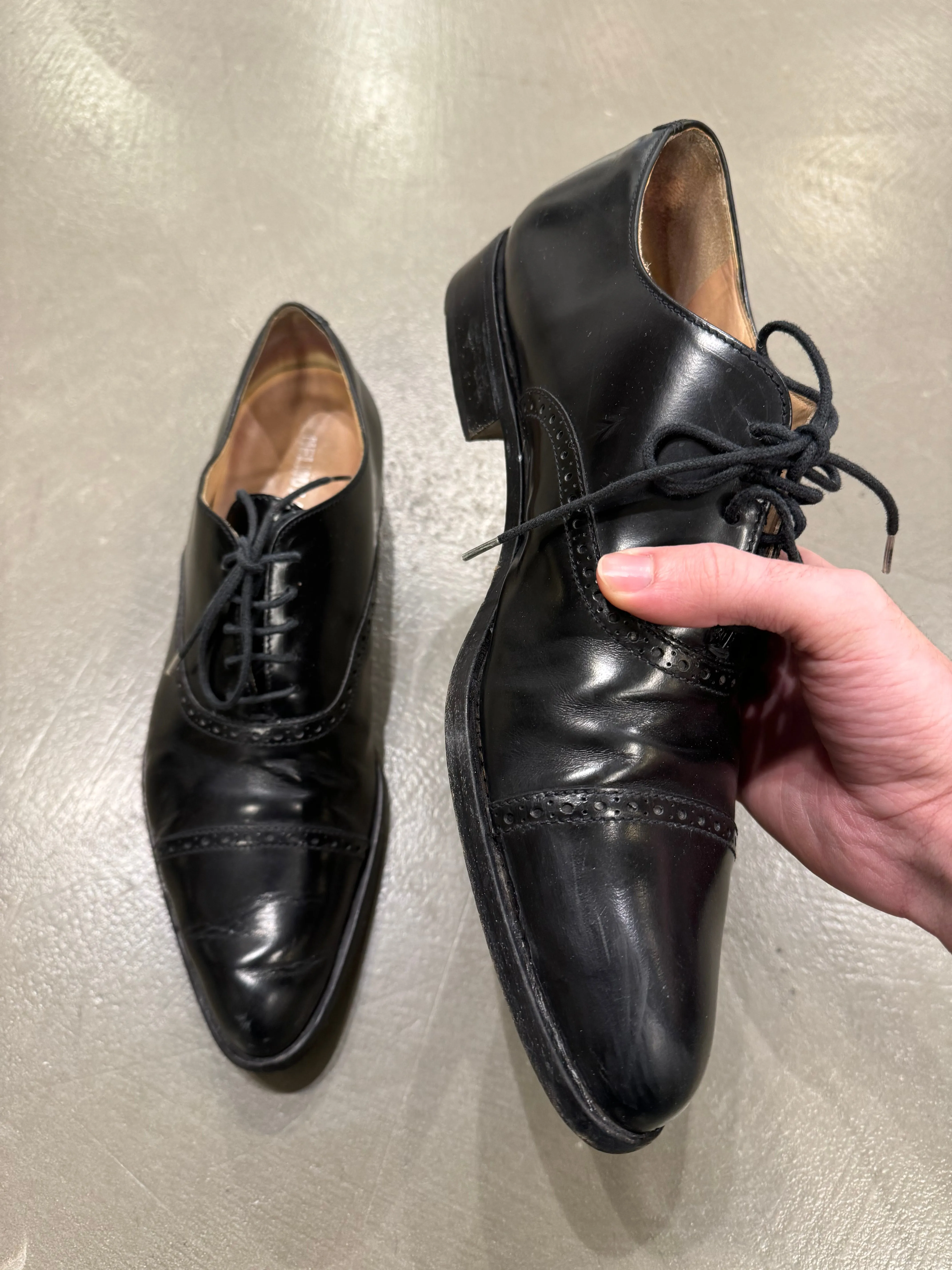 2000s Helmut Lang elegant derby shoes