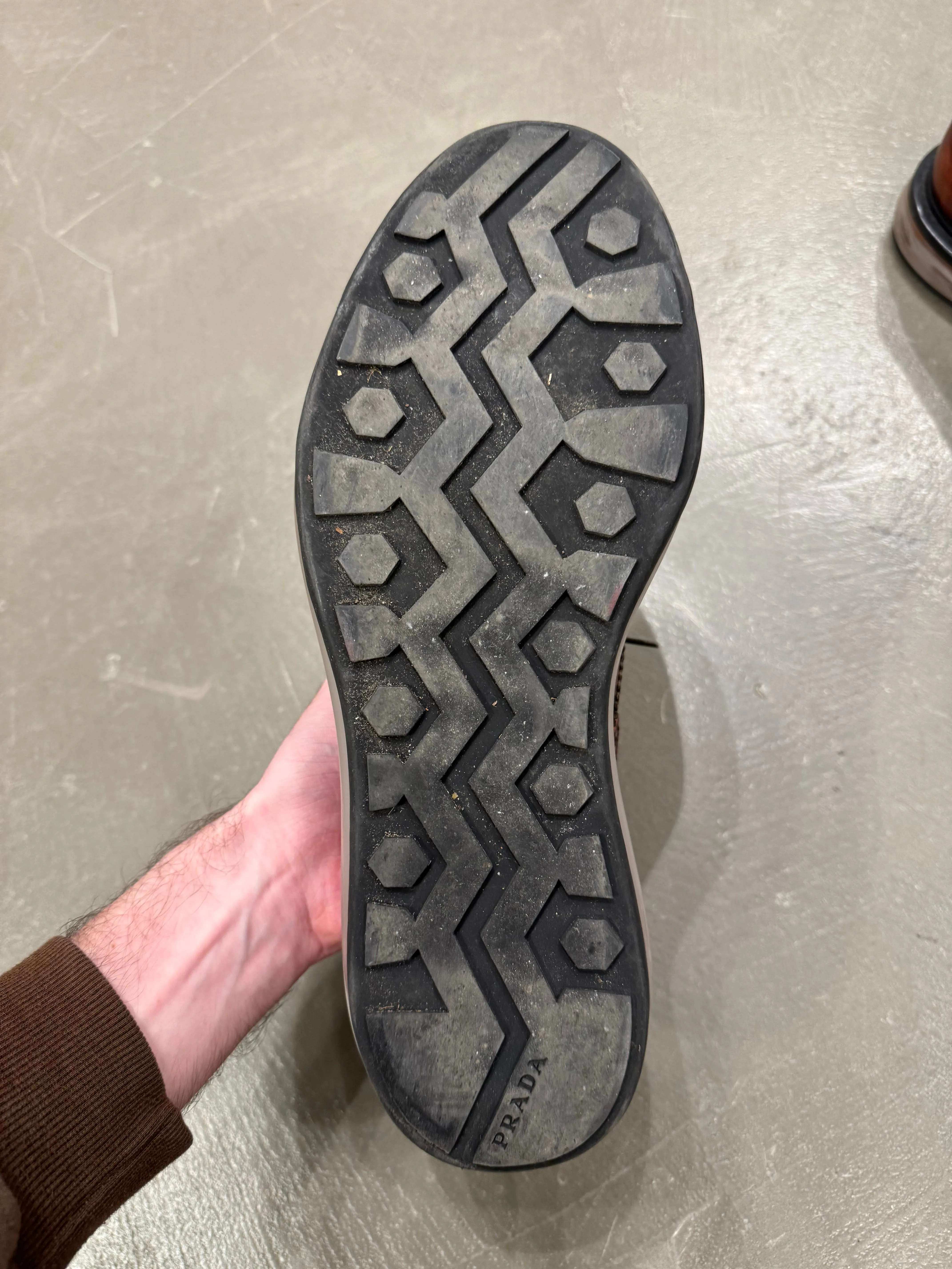2000s Prada airbag derby leather shoes