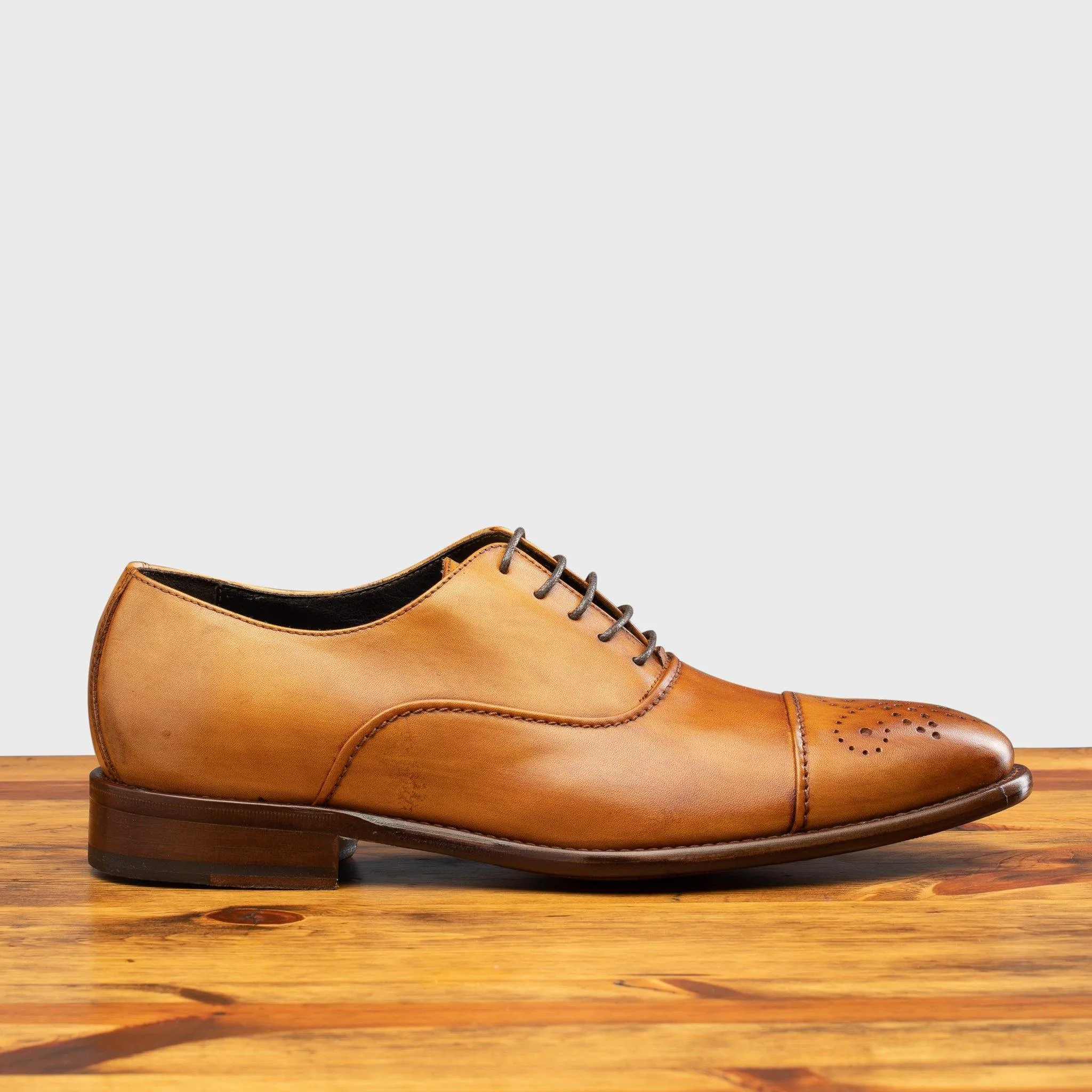 2361 Calzoleria Toscana Cayenne Calf Cap Toe