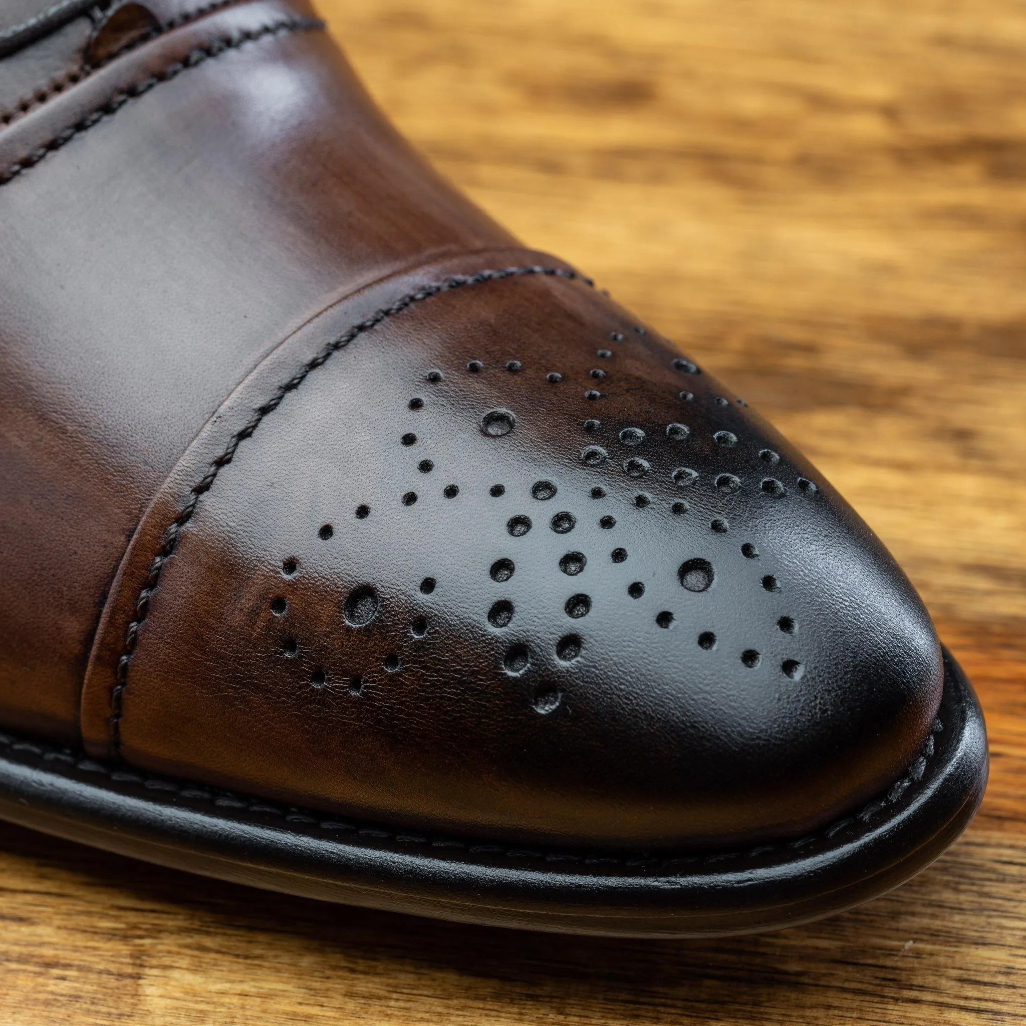2361 Calzoleria Toscana Cayenne Calf Cap Toe