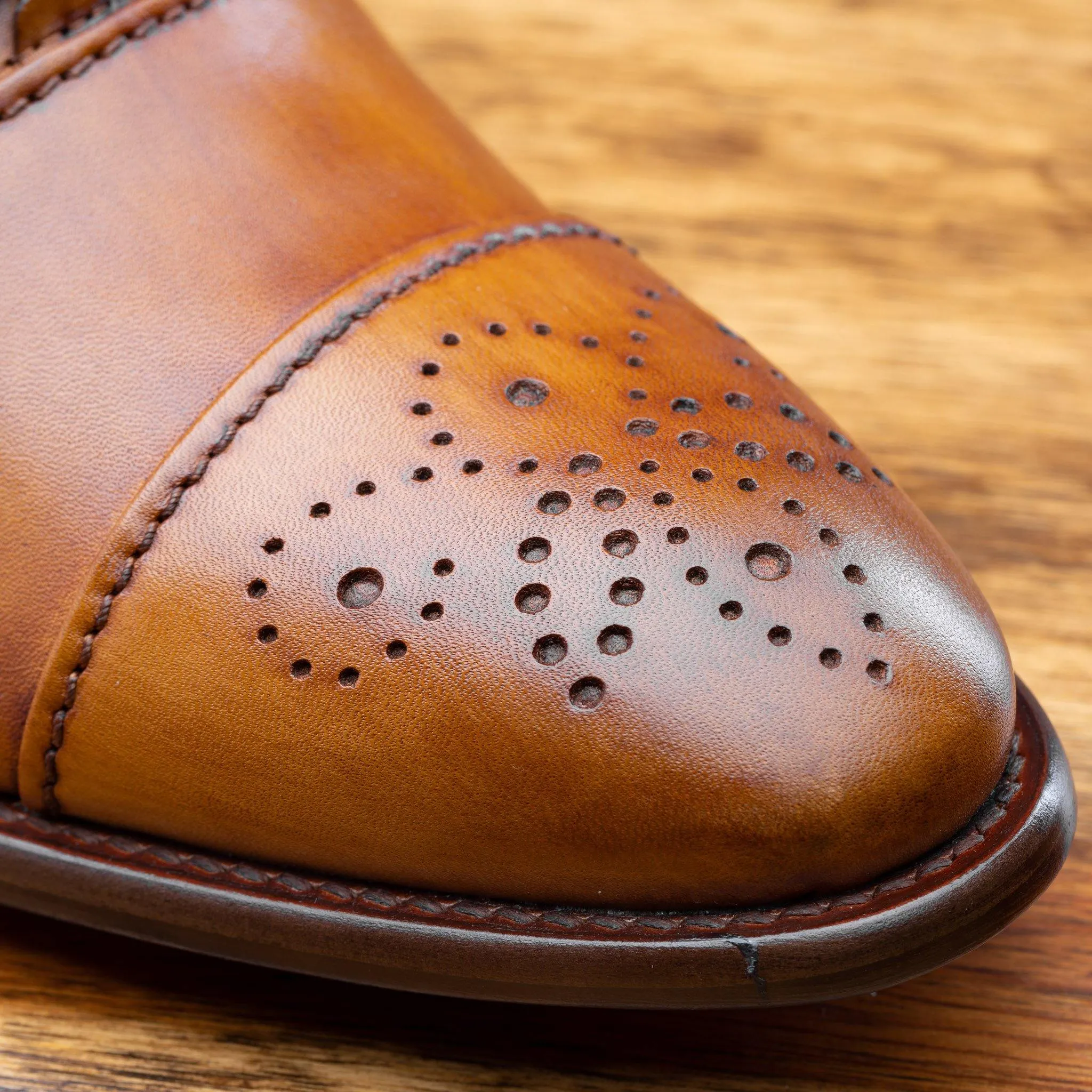 2361 Calzoleria Toscana Cayenne Calf Cap Toe
