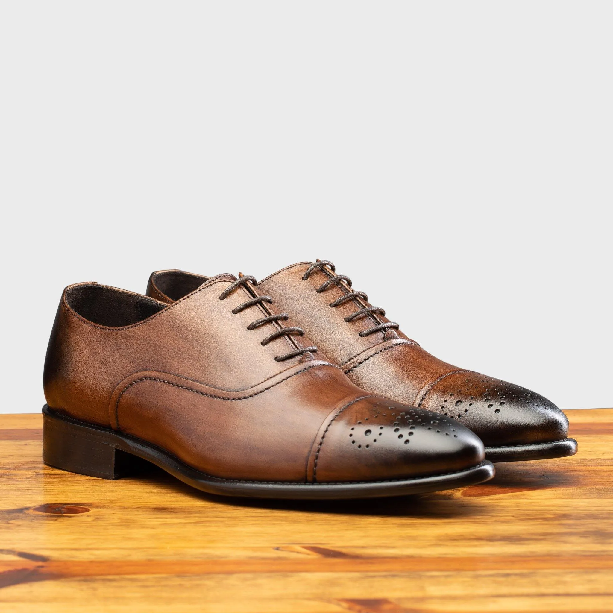 2361 Calzoleria Toscana Cayenne Calf Cap Toe