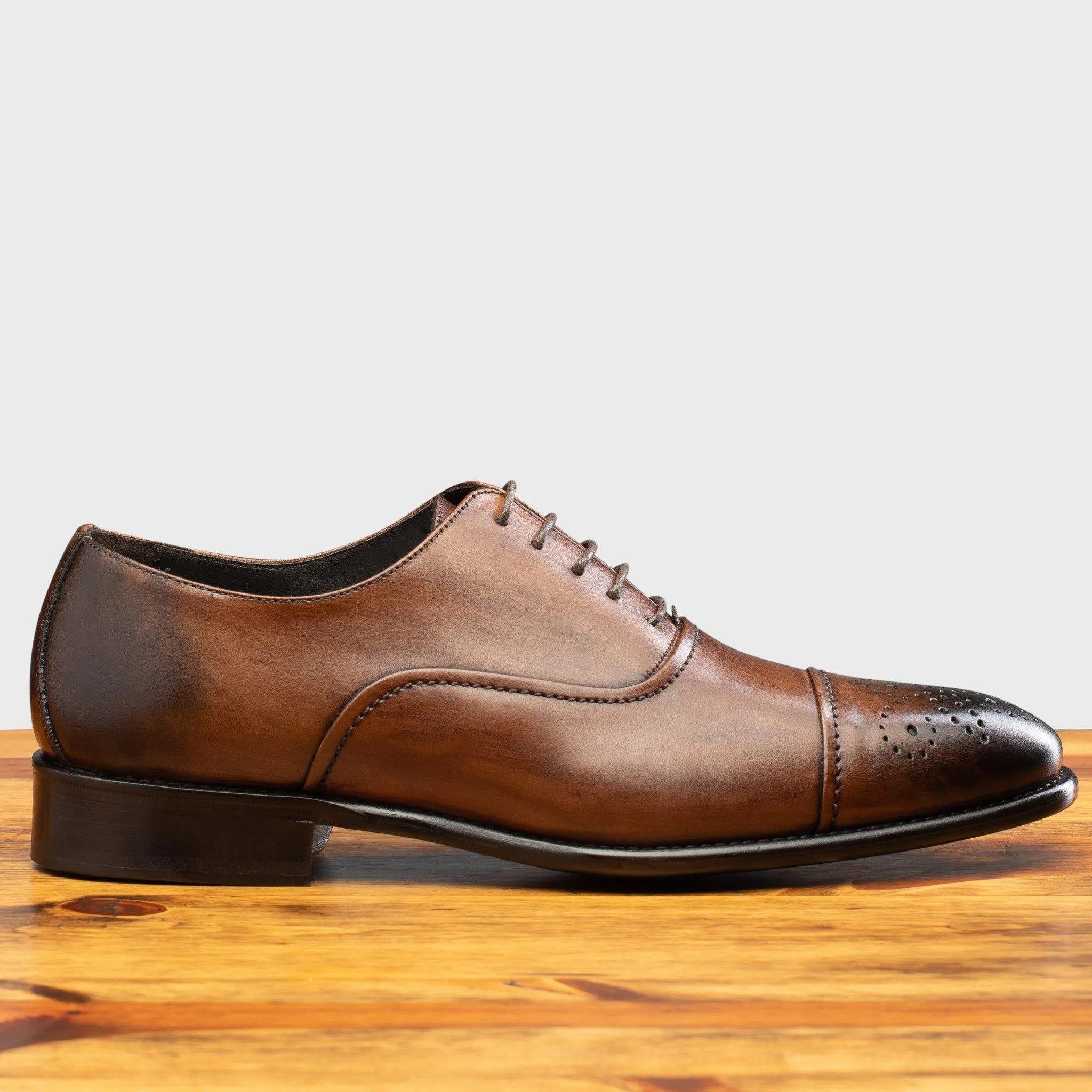 2361 Calzoleria Toscana Cayenne Calf Cap Toe