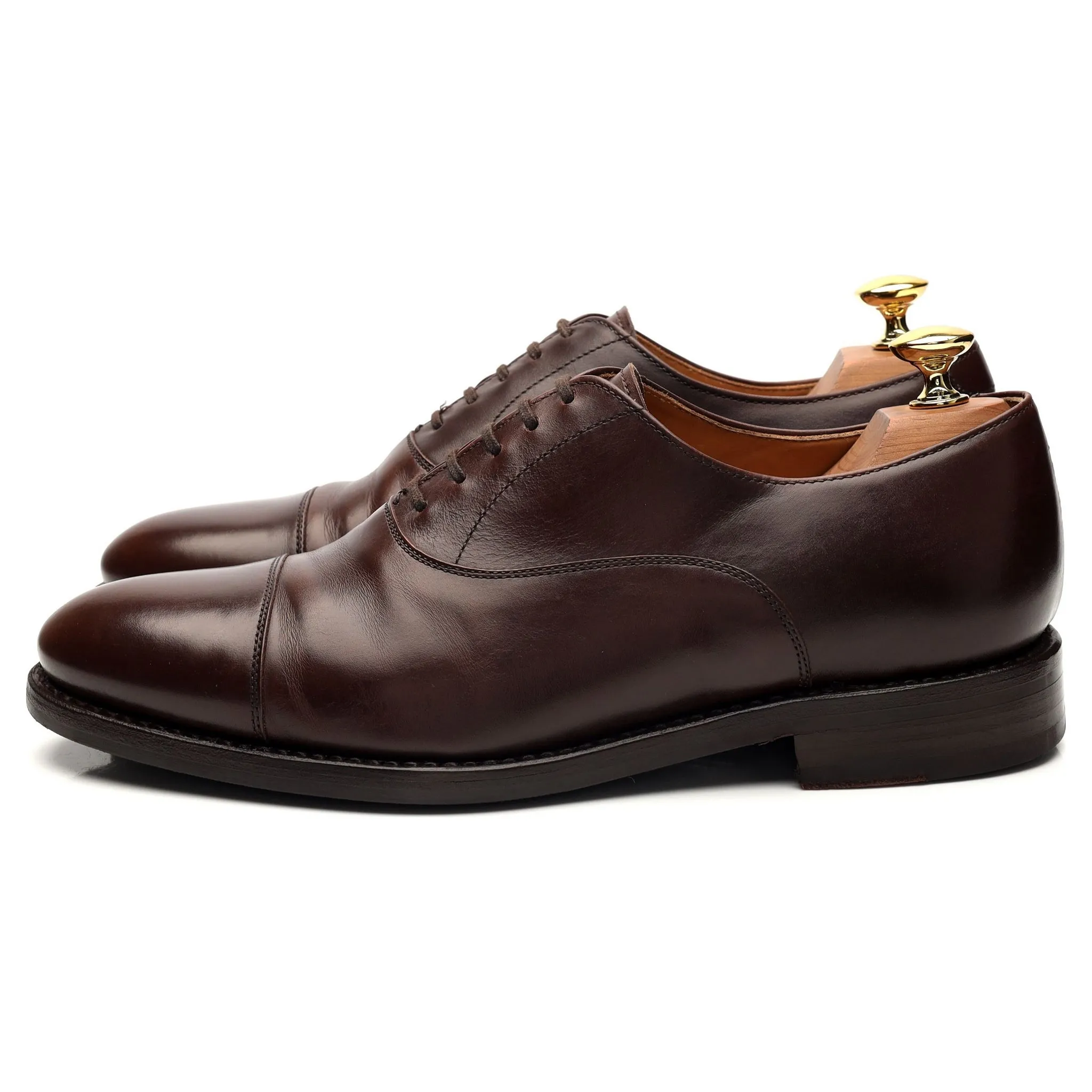 '4311' Dark Brown Leather Oxford UK 6.5