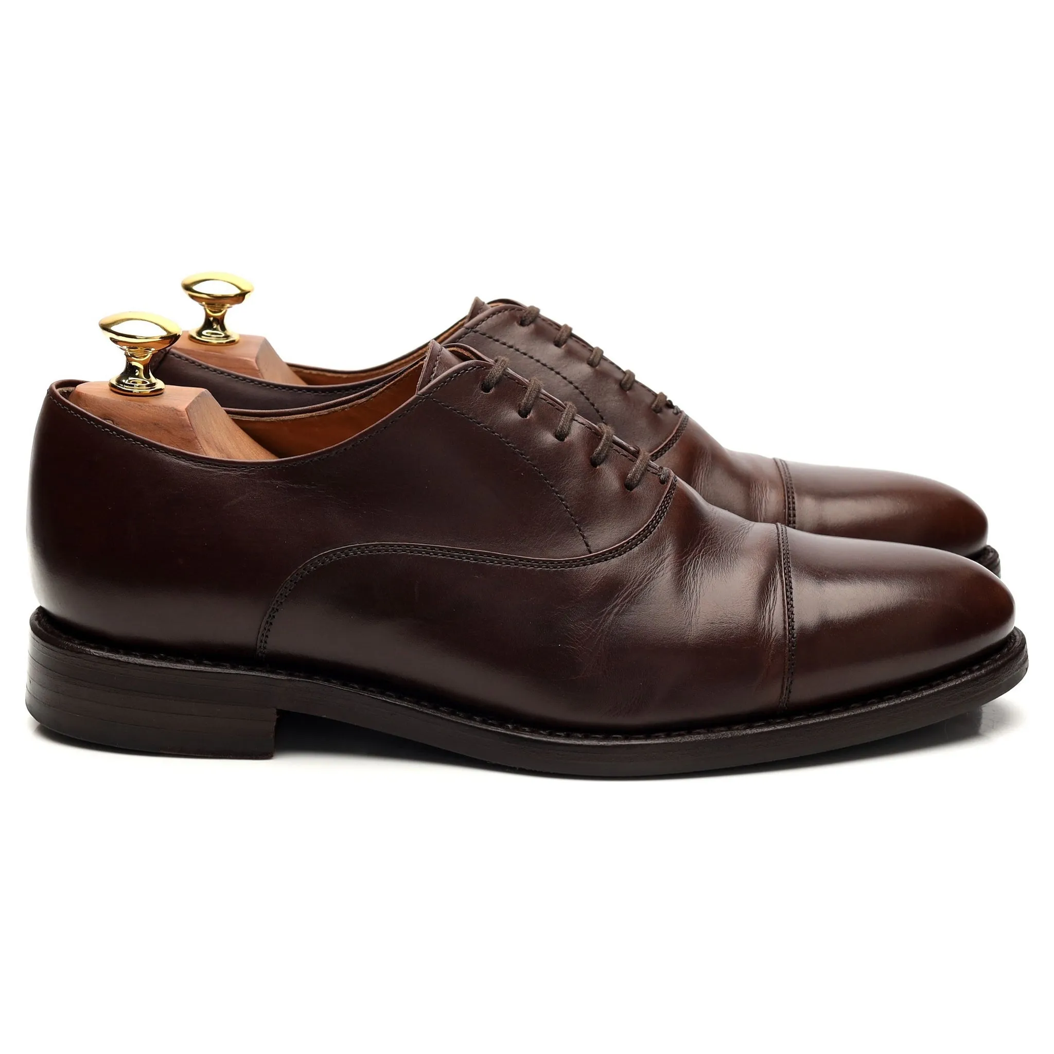 '4311' Dark Brown Leather Oxford UK 6.5