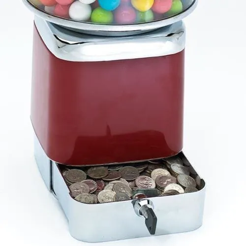 5 Classic Gumball Candy Machines with Stands