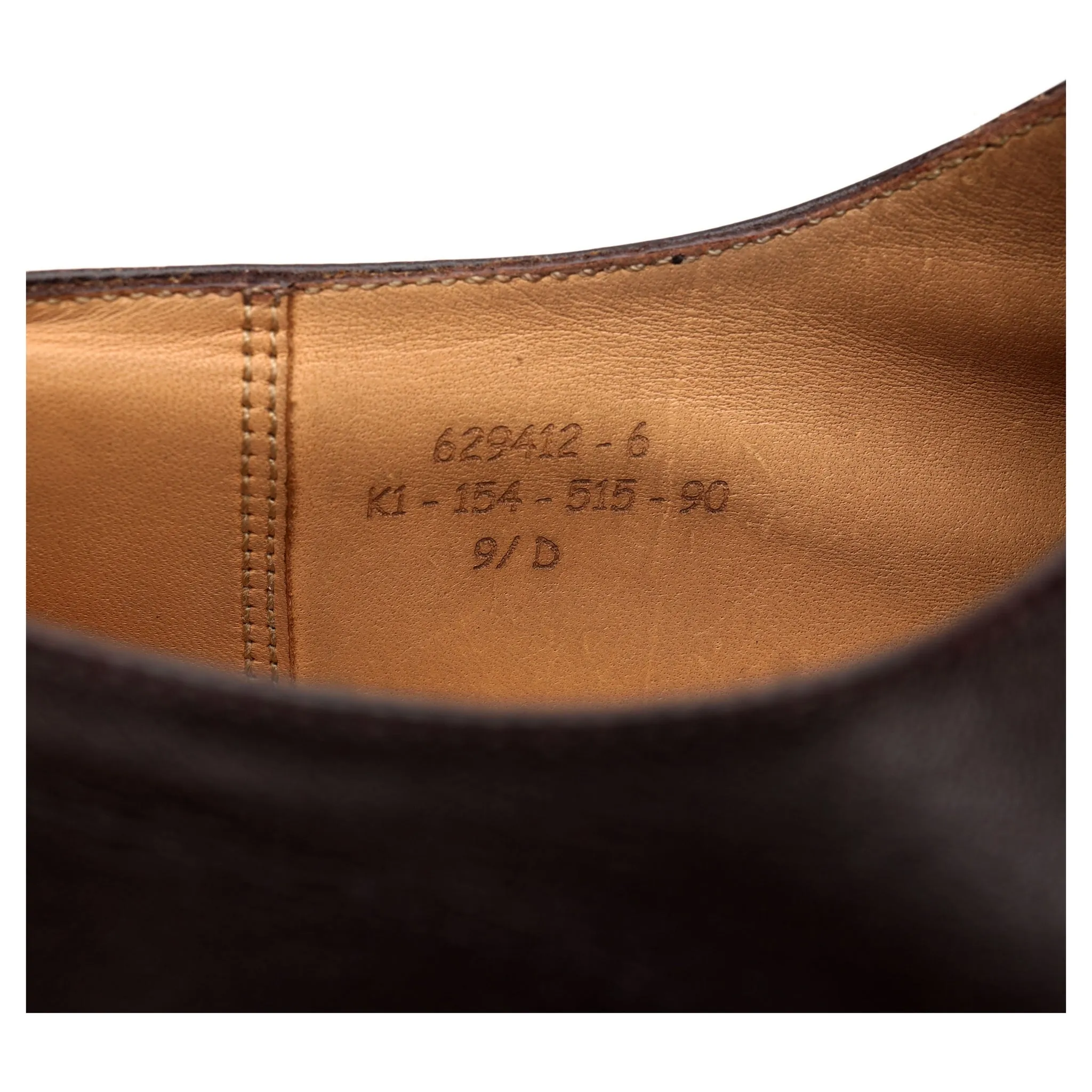 '515' Dark Brown Leather Oxford 9.5 D UK 10