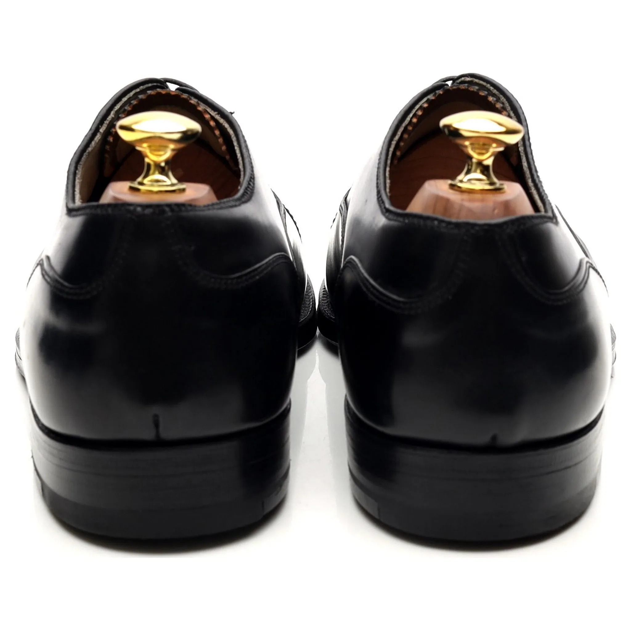 '5183' Black Cordovan Leather Oxford UK 8 US 8.5