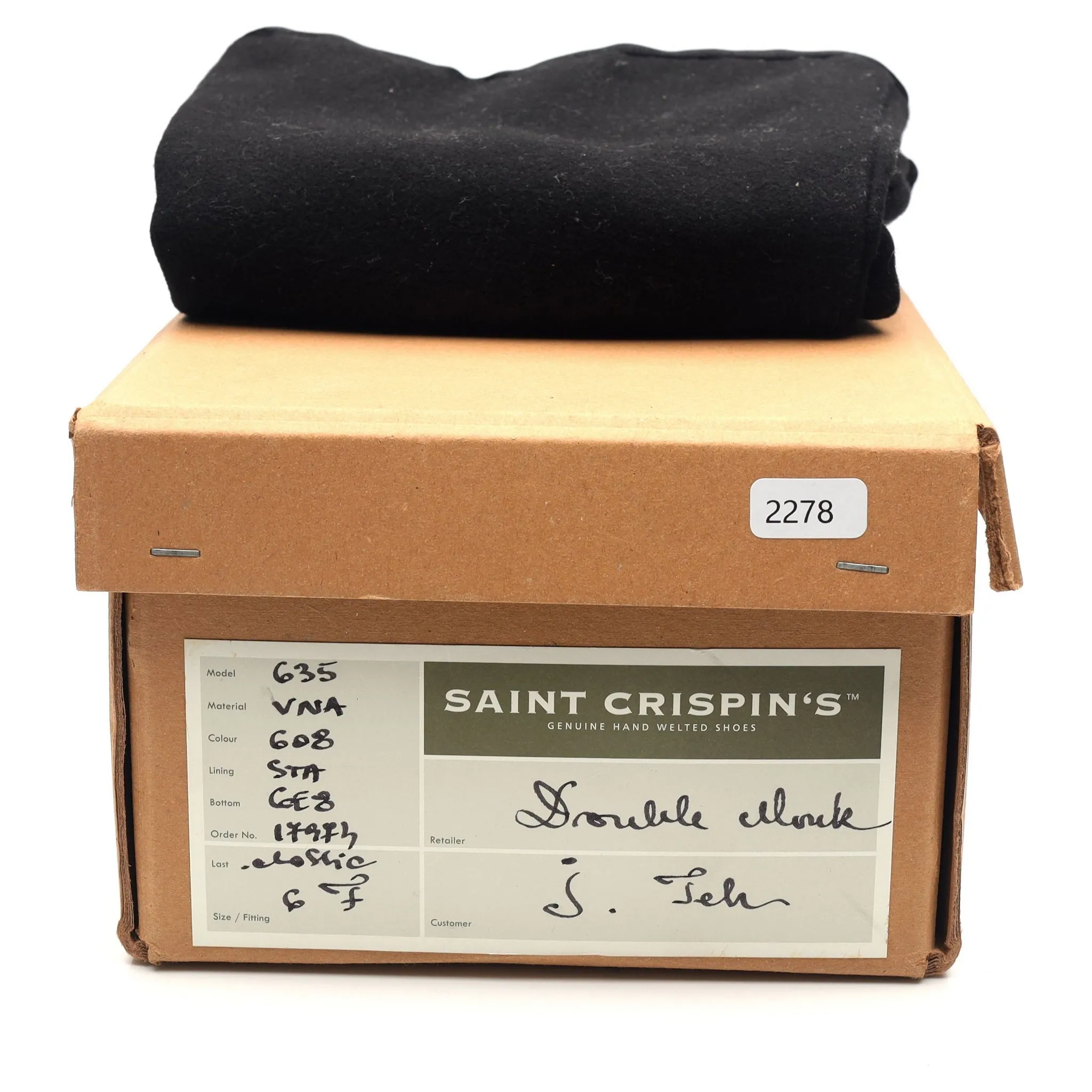 '635' Dark Brown Leather Cap Toe Derby UK 6 F