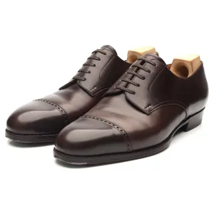 '635' Dark Brown Leather Cap Toe Derby UK 6 F