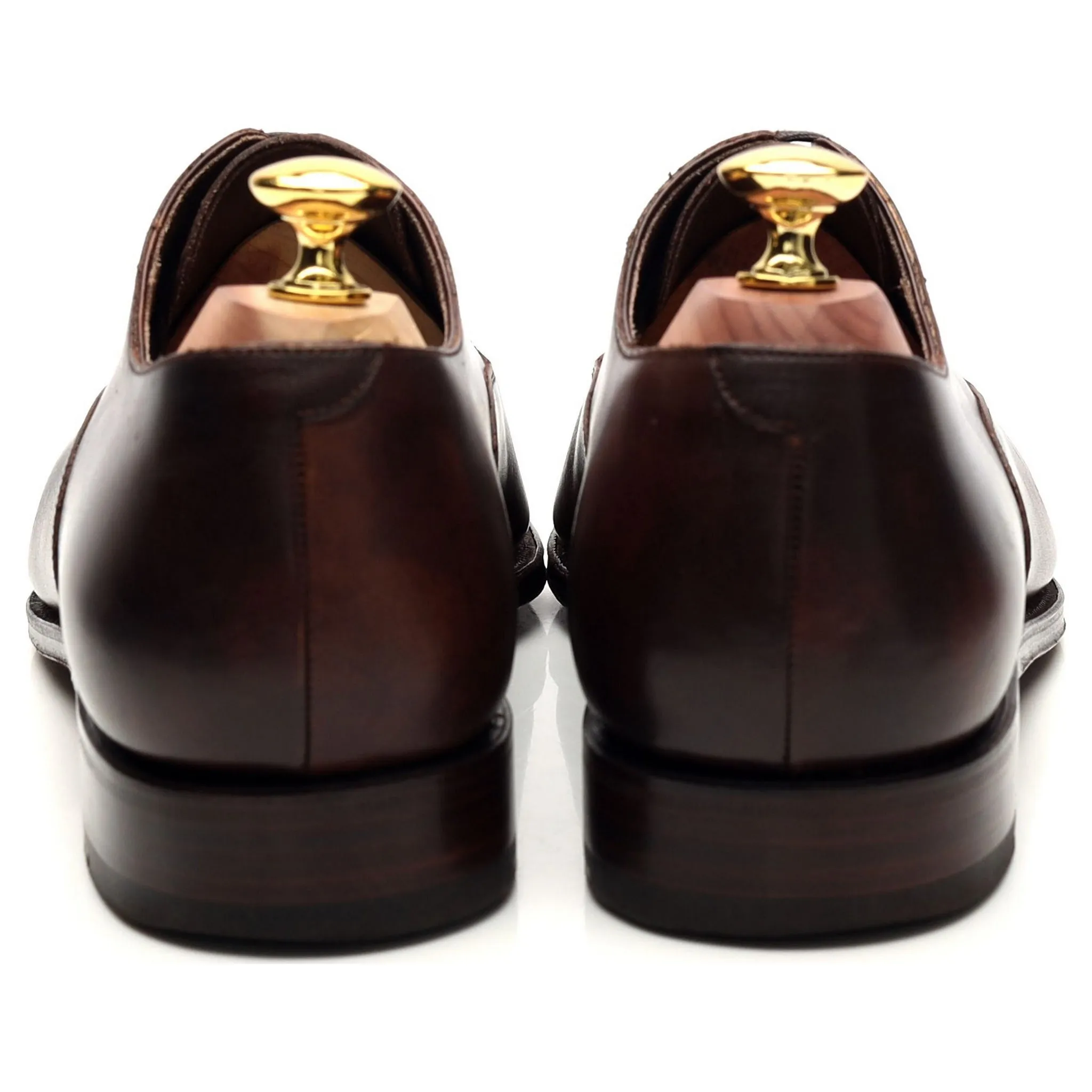 '80204' Dark Brown Museum Leather Oxford UK 8