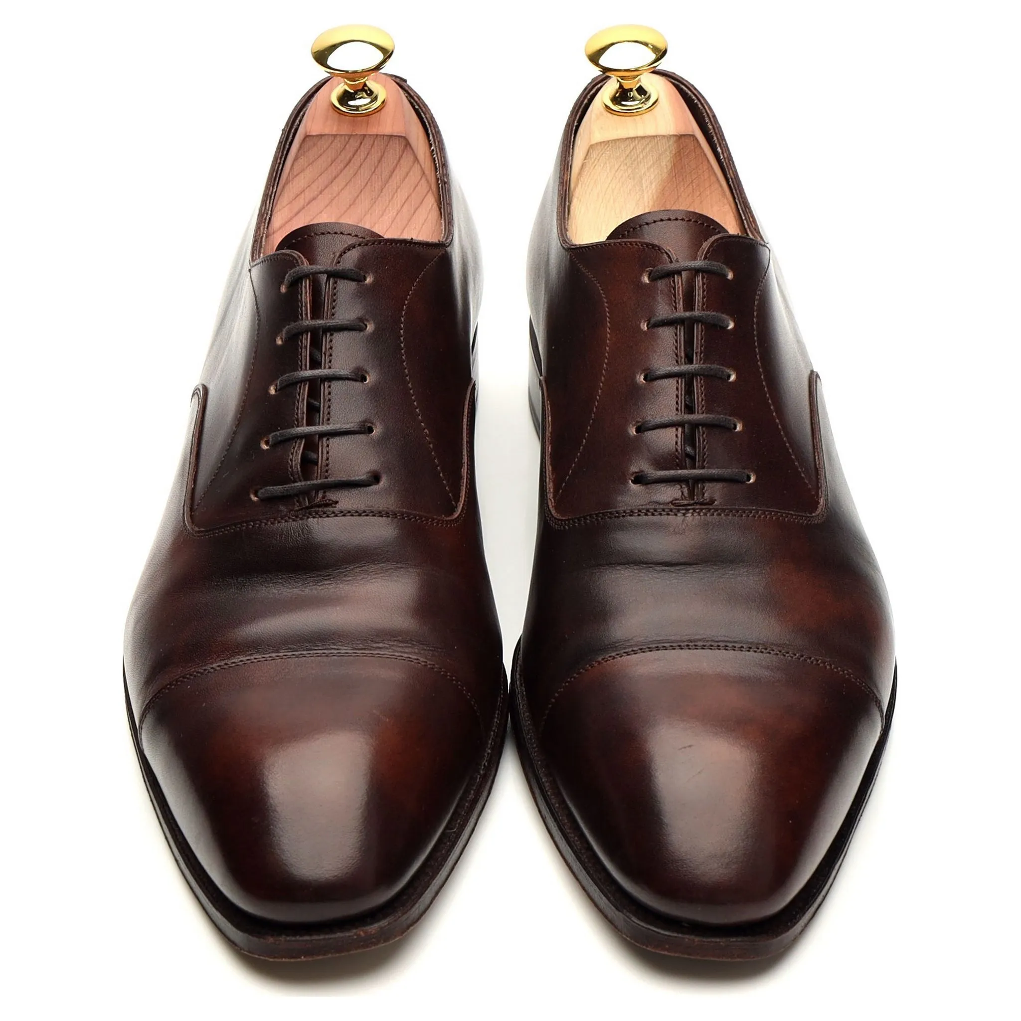 '80204' Dark Brown Museum Leather Oxford UK 8