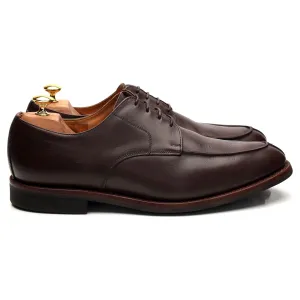 '9748' Dark Brown Leather Split Toe Derby UK 11