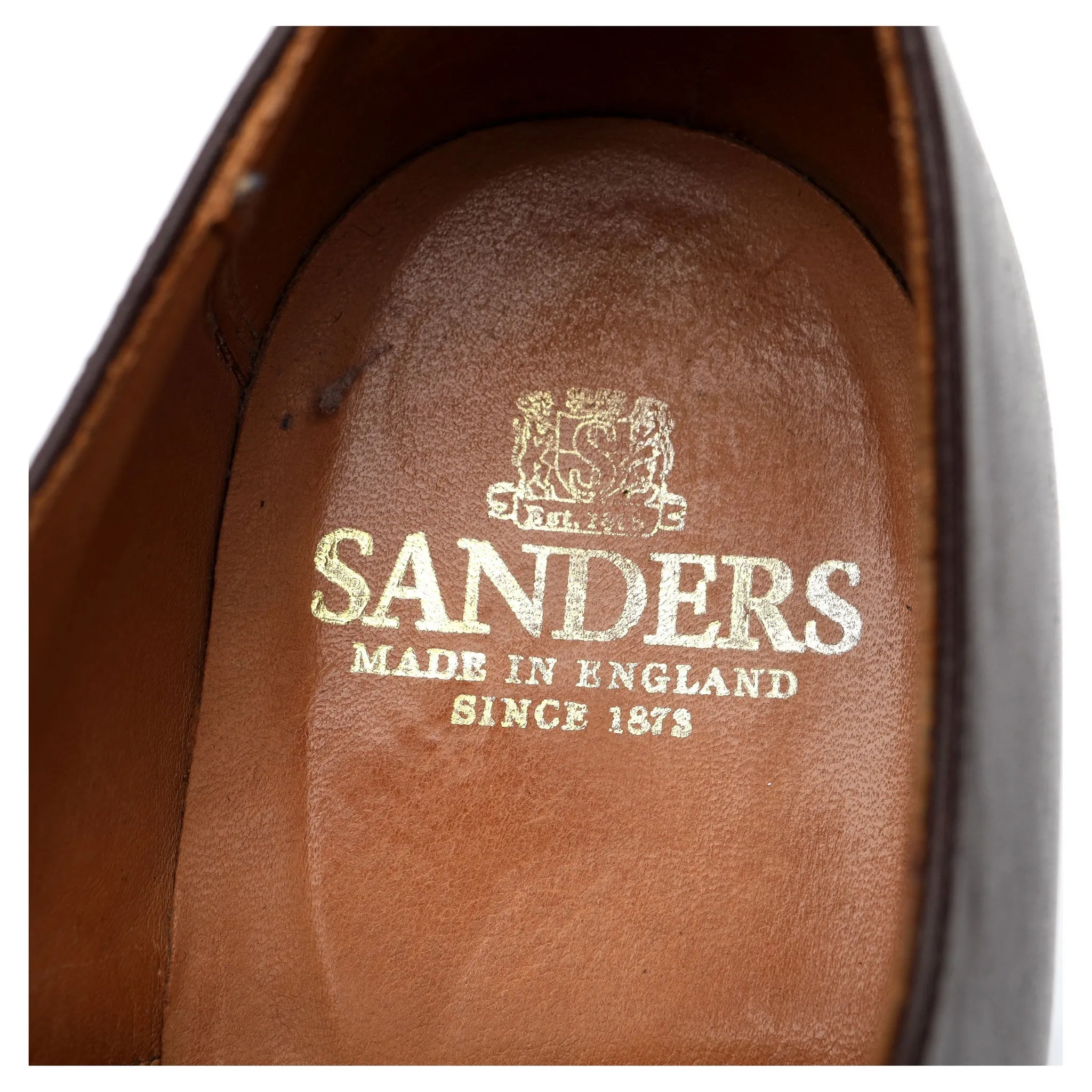 '9748' Dark Brown Leather Split Toe Derby UK 11