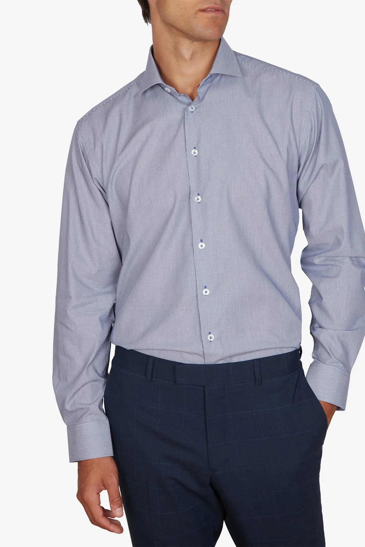 Abelard | Barcode-esque Stripe Business Shirt Classic