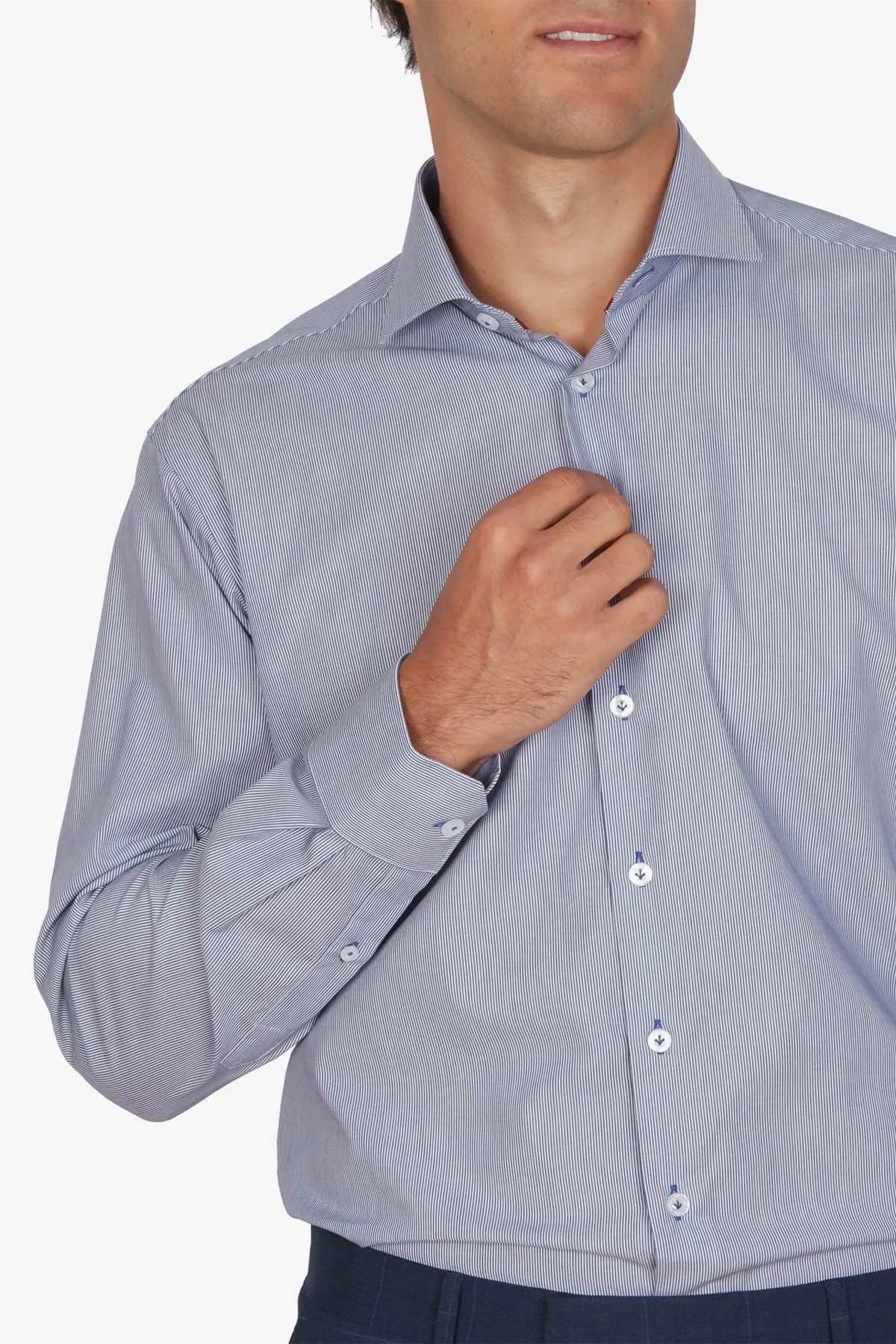 Abelard | Barcode-esque Stripe Business Shirt Classic