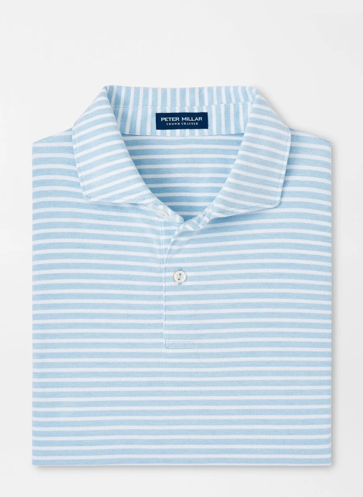 Albatross Stripe Cotton Blend Piqué Polo