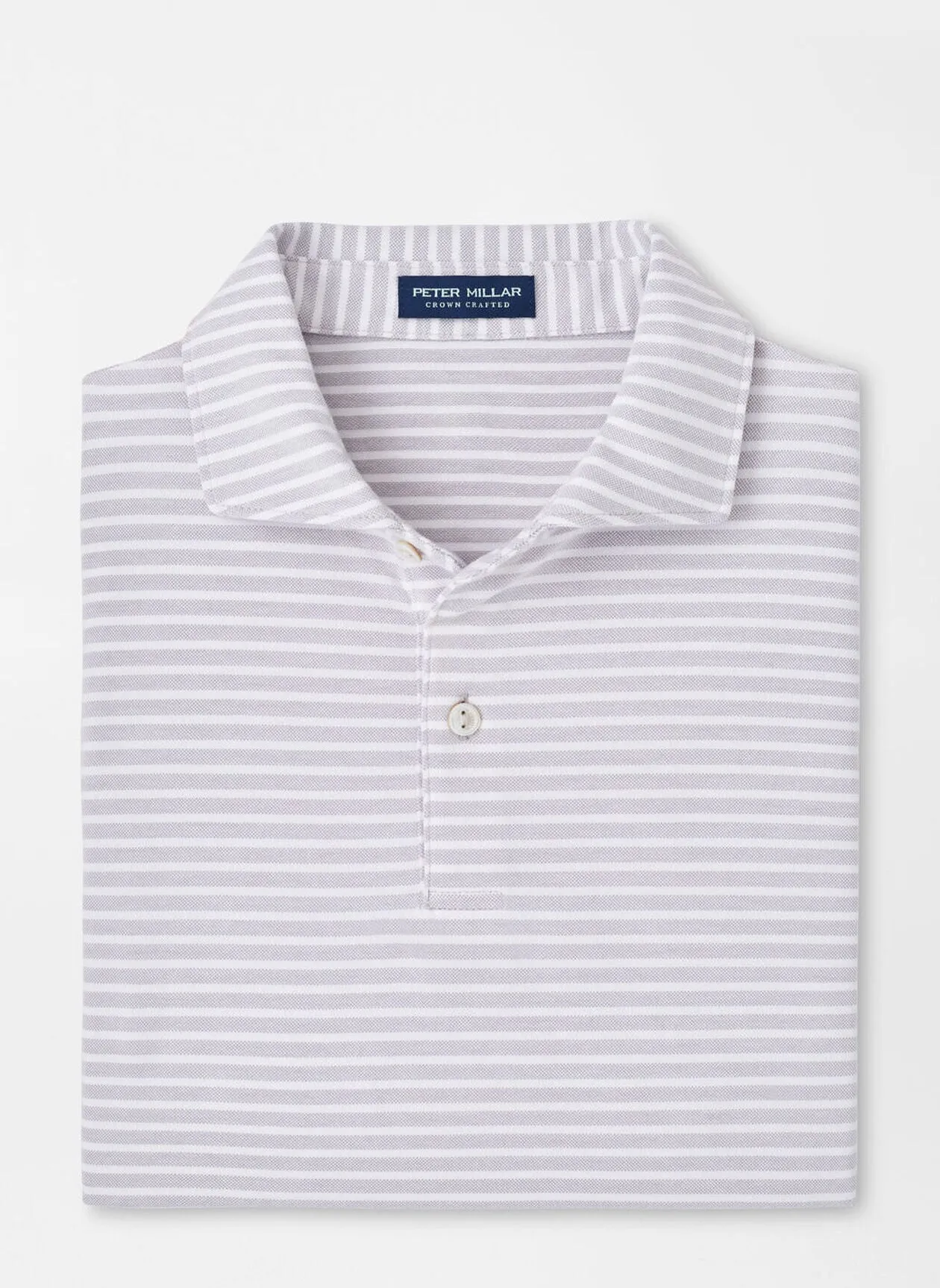 Albatross Stripe Cotton Blend Piqué Polo