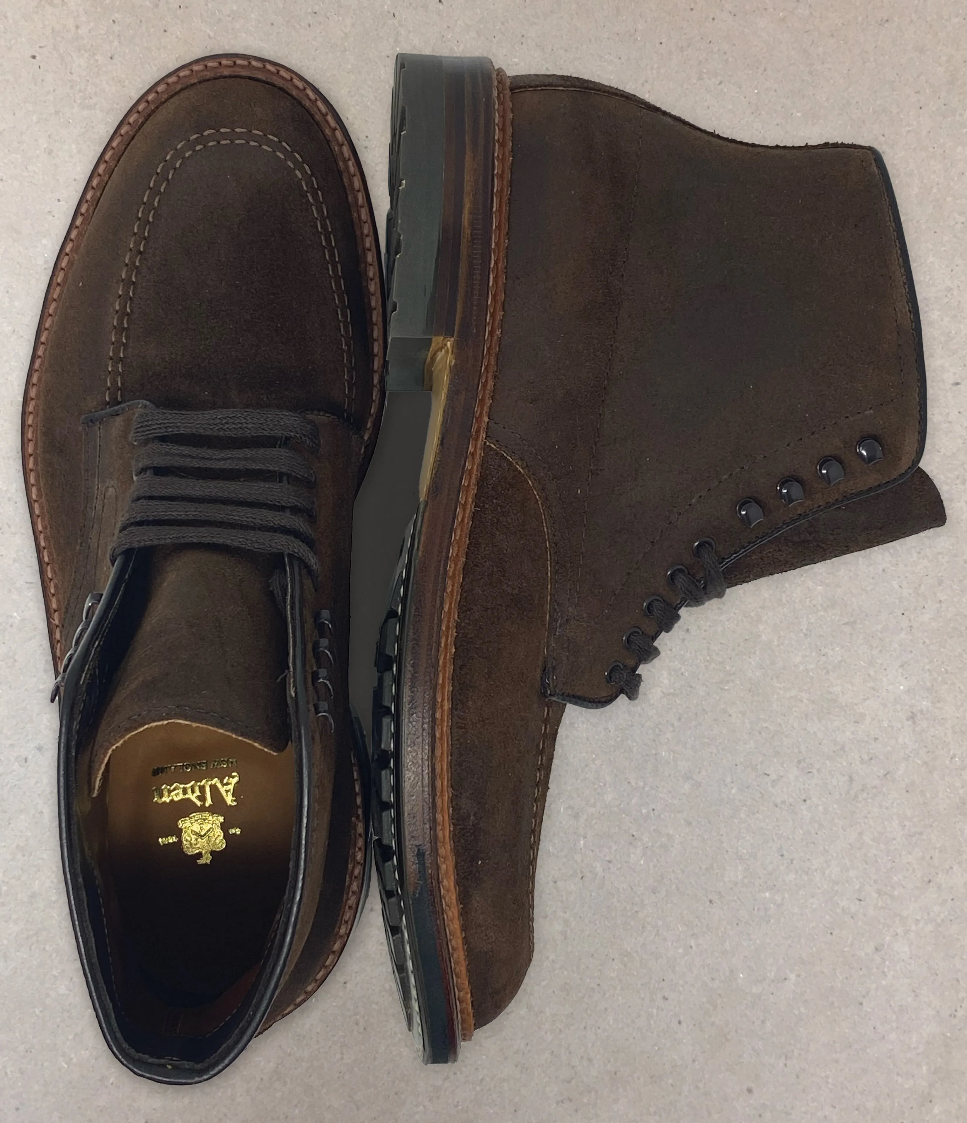 ALDEN Indy Boot in Reverse Tobacco Chamois