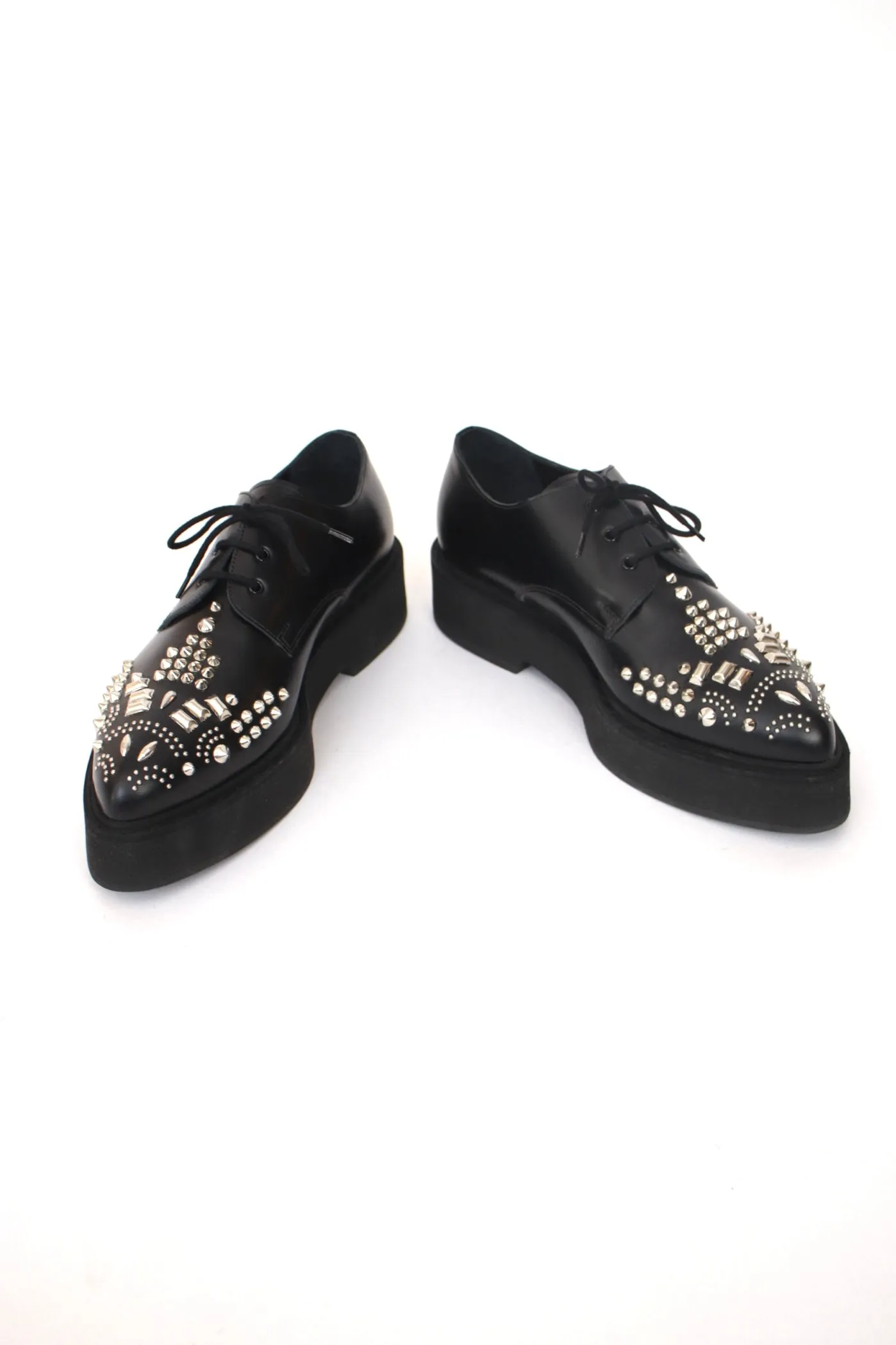 Alexander McQueen Leather Studded Brogues