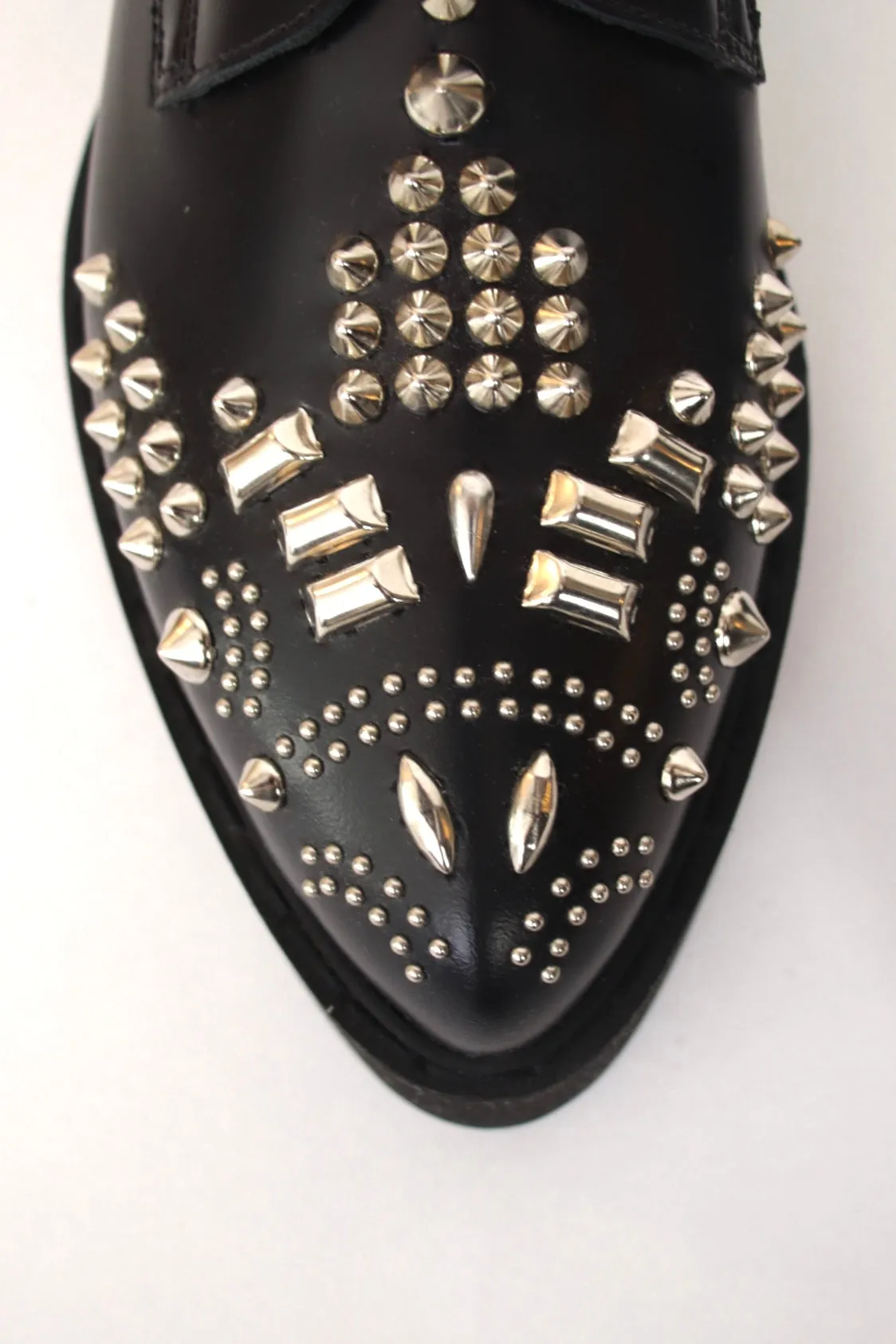 Alexander McQueen Leather Studded Brogues