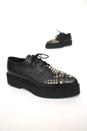 Alexander McQueen Leather Studded Brogues