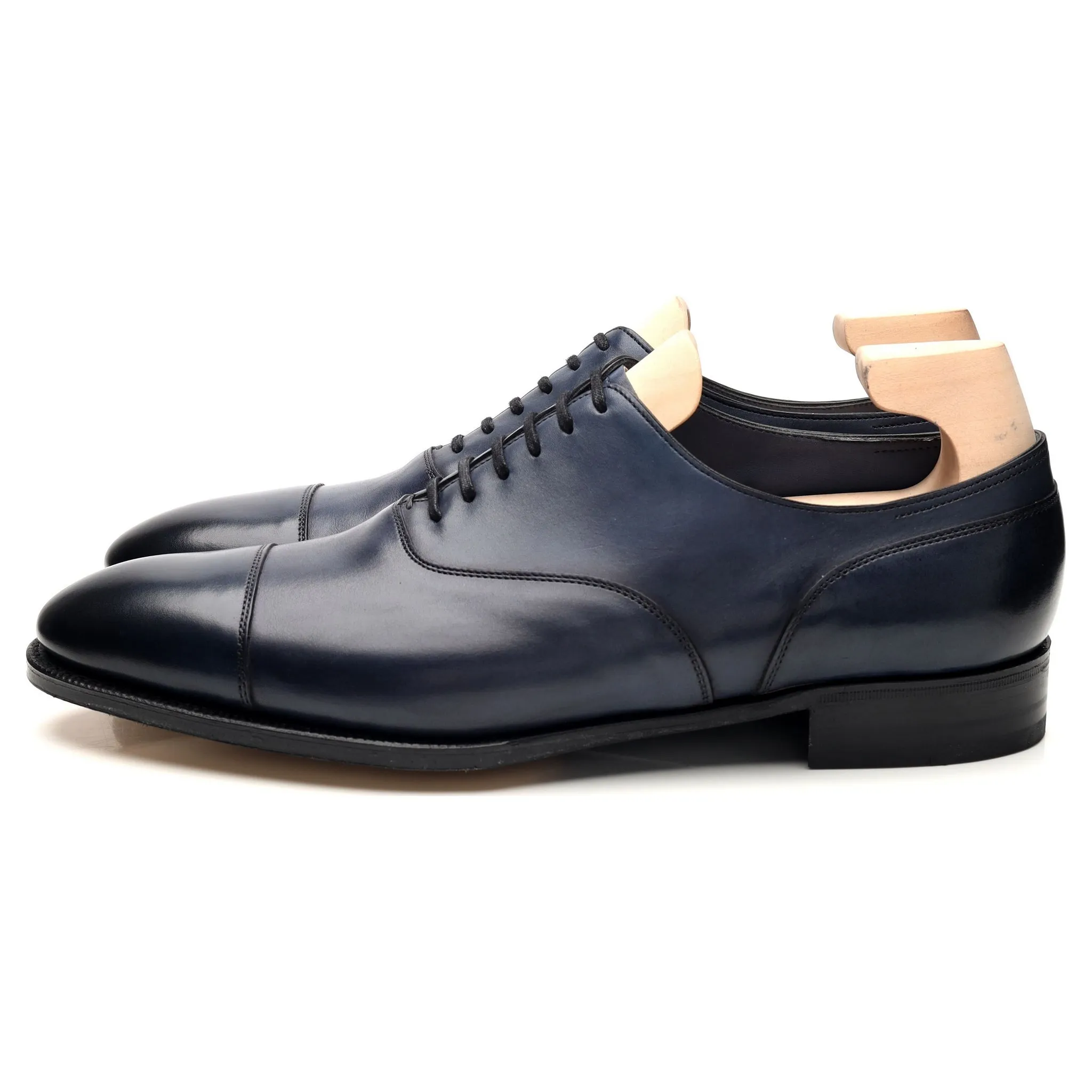 'Alford' Navy Blue Leather Oxford UK 9 E